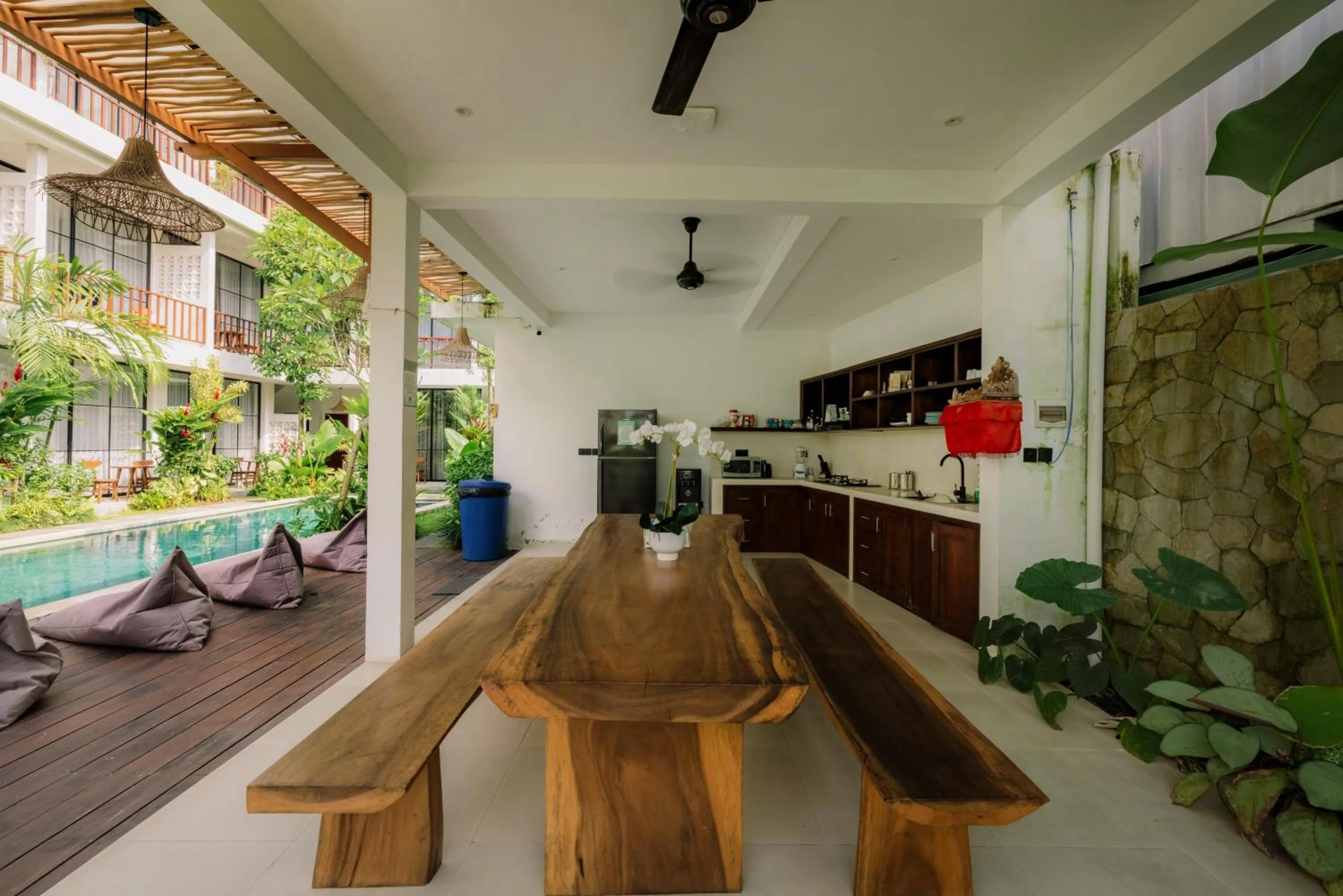 Seating area in Tegal Wangi Canggu