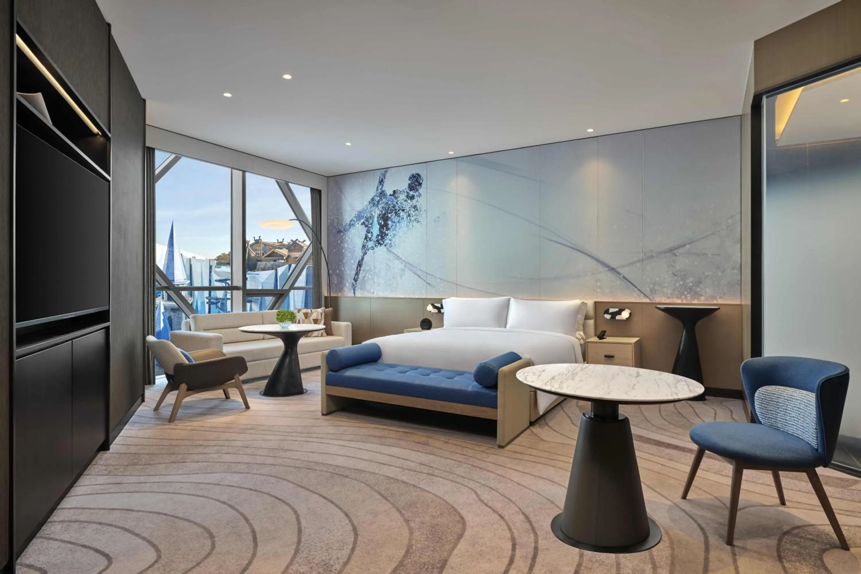 Bed in Crowne Plaza Shanghai Snow World by IHG