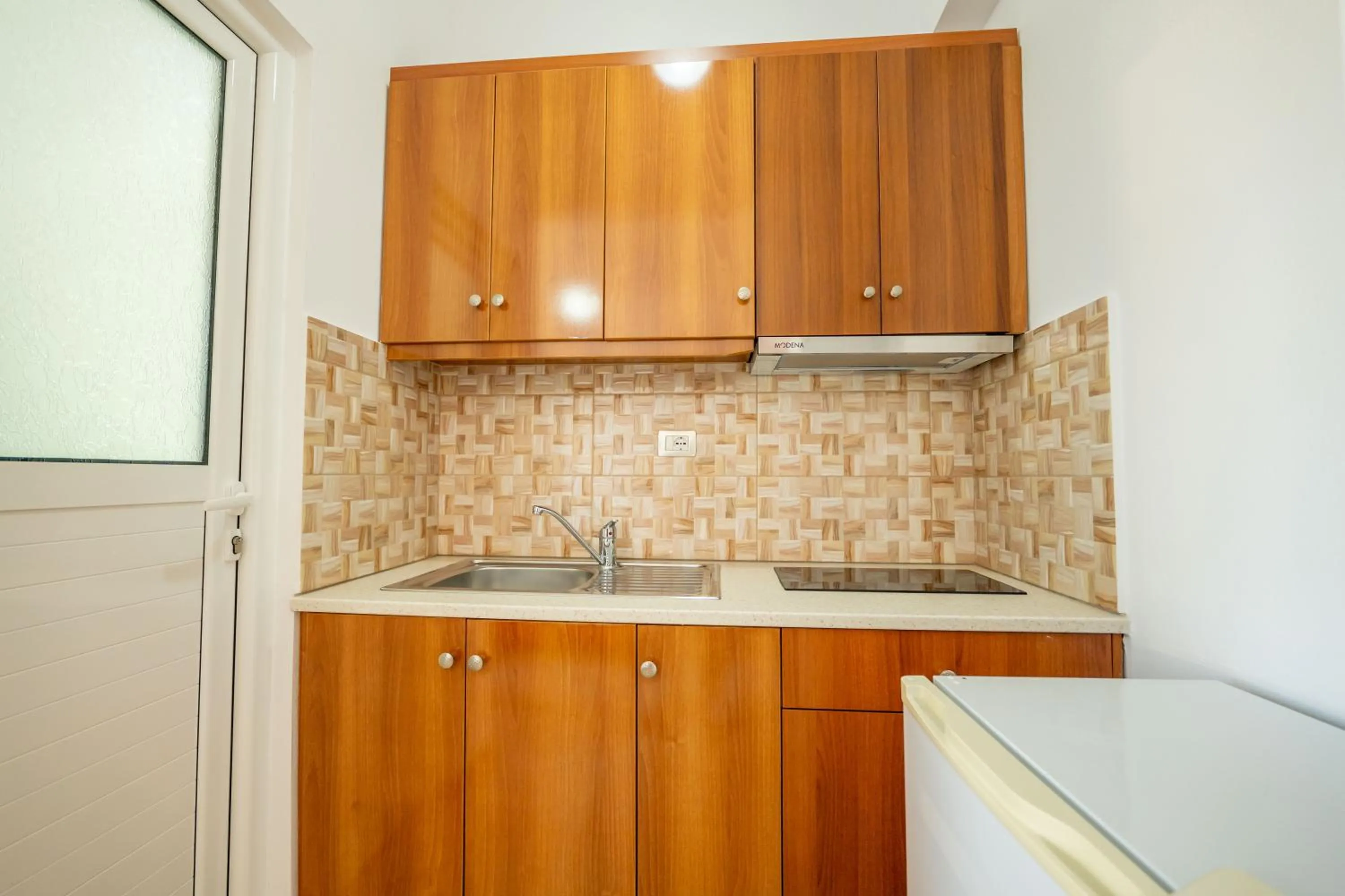 Kitchen or kitchenette in Aleksander ApartHotel