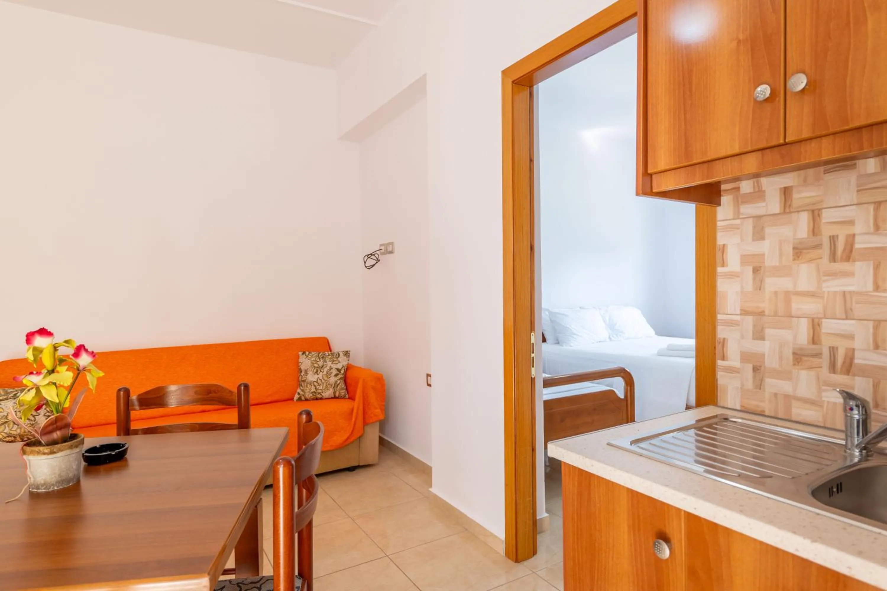 Kitchen or kitchenette in Aleksander ApartHotel