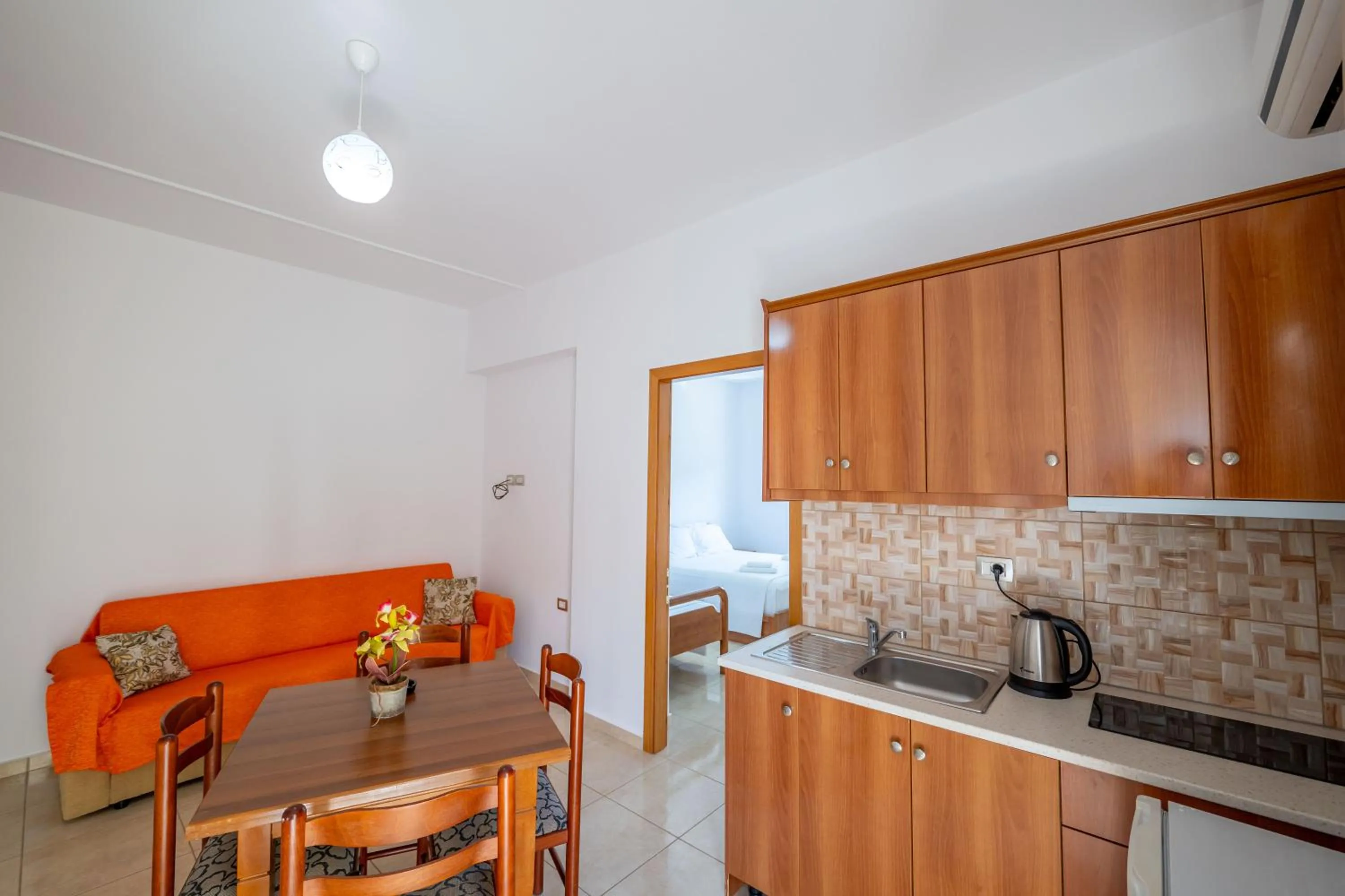 Kitchen or kitchenette in Aleksander ApartHotel