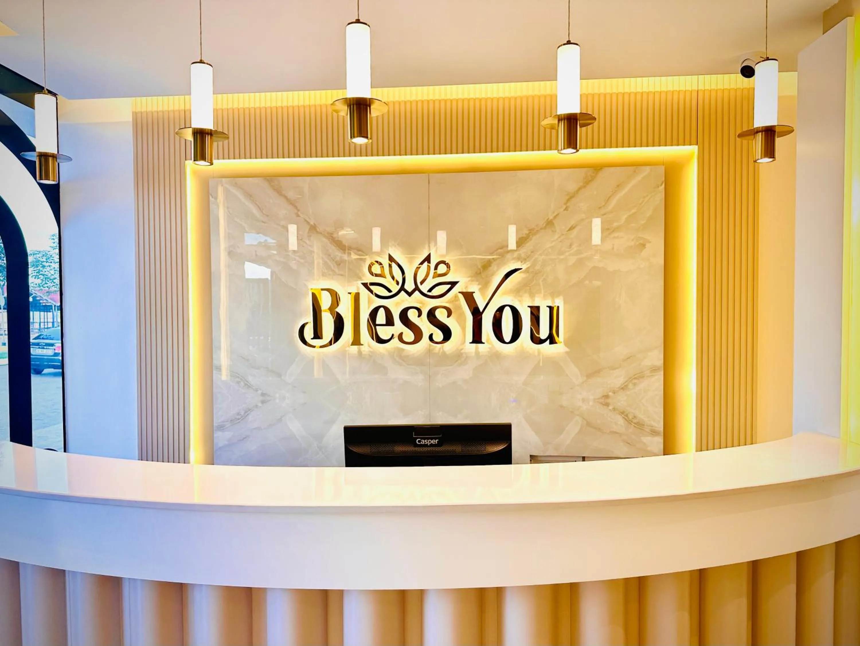Property logo or sign in Bless You