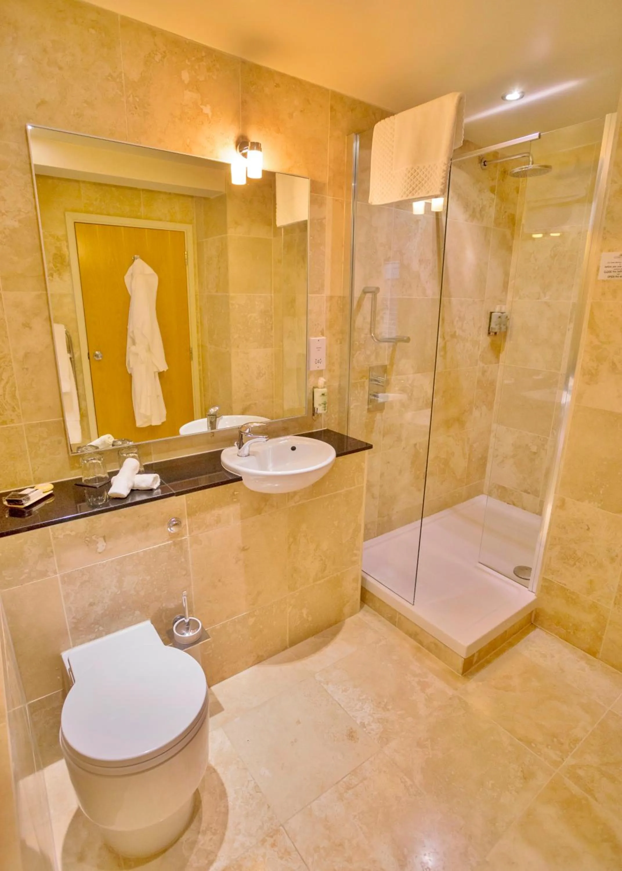 Shower in Cobo Bay Hotel