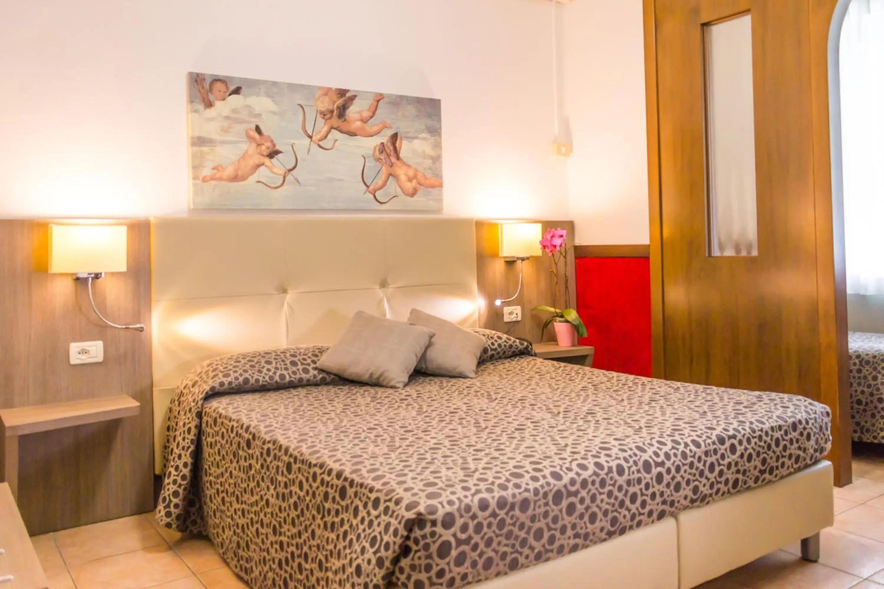 Bedroom, Bed in Hotel Roma