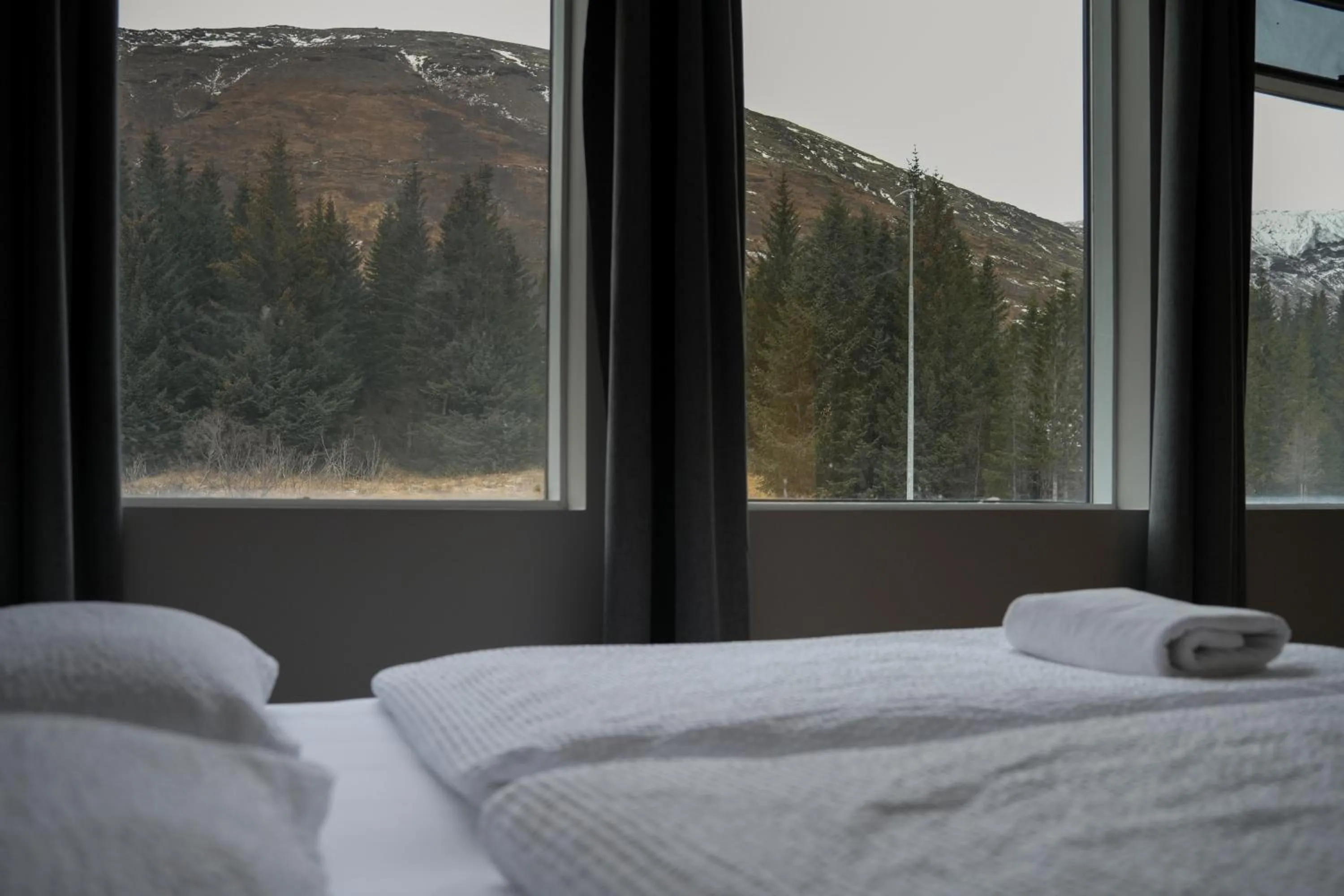 Natural landscape, Bed in Hótel Laugarvatn