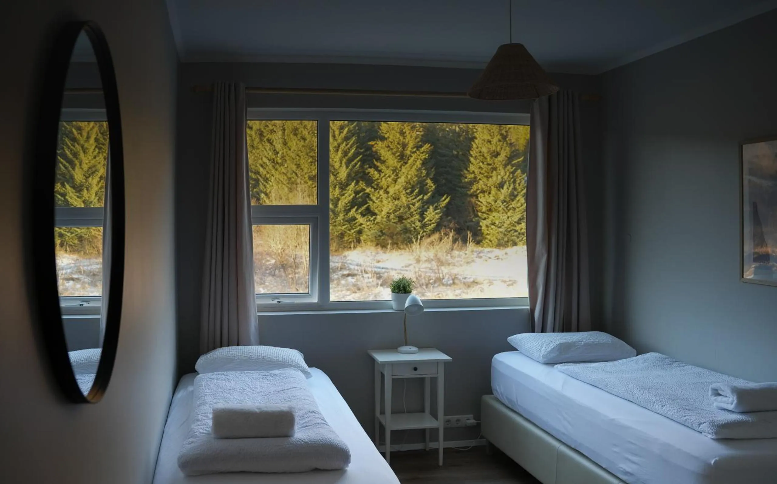 Bed in Hótel Laugarvatn