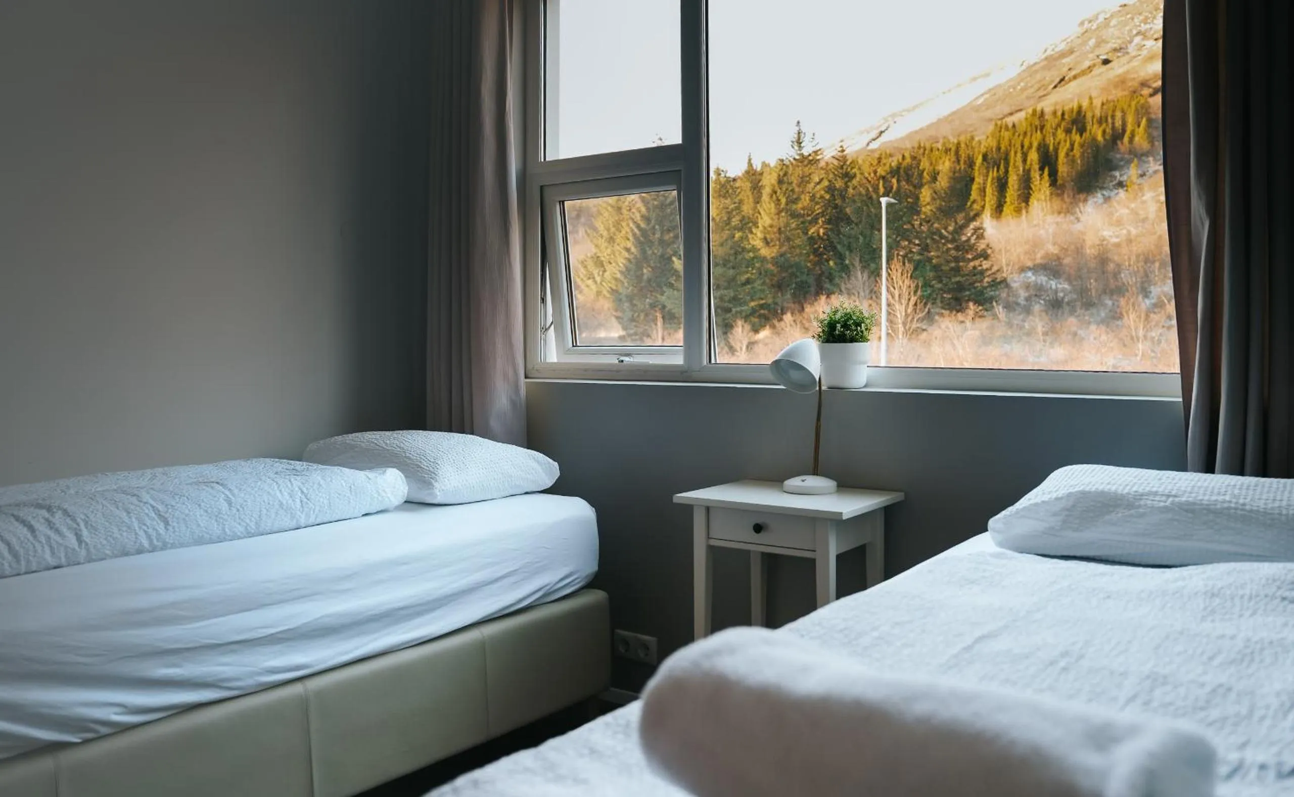 Bedroom, Bed in Hótel Laugarvatn