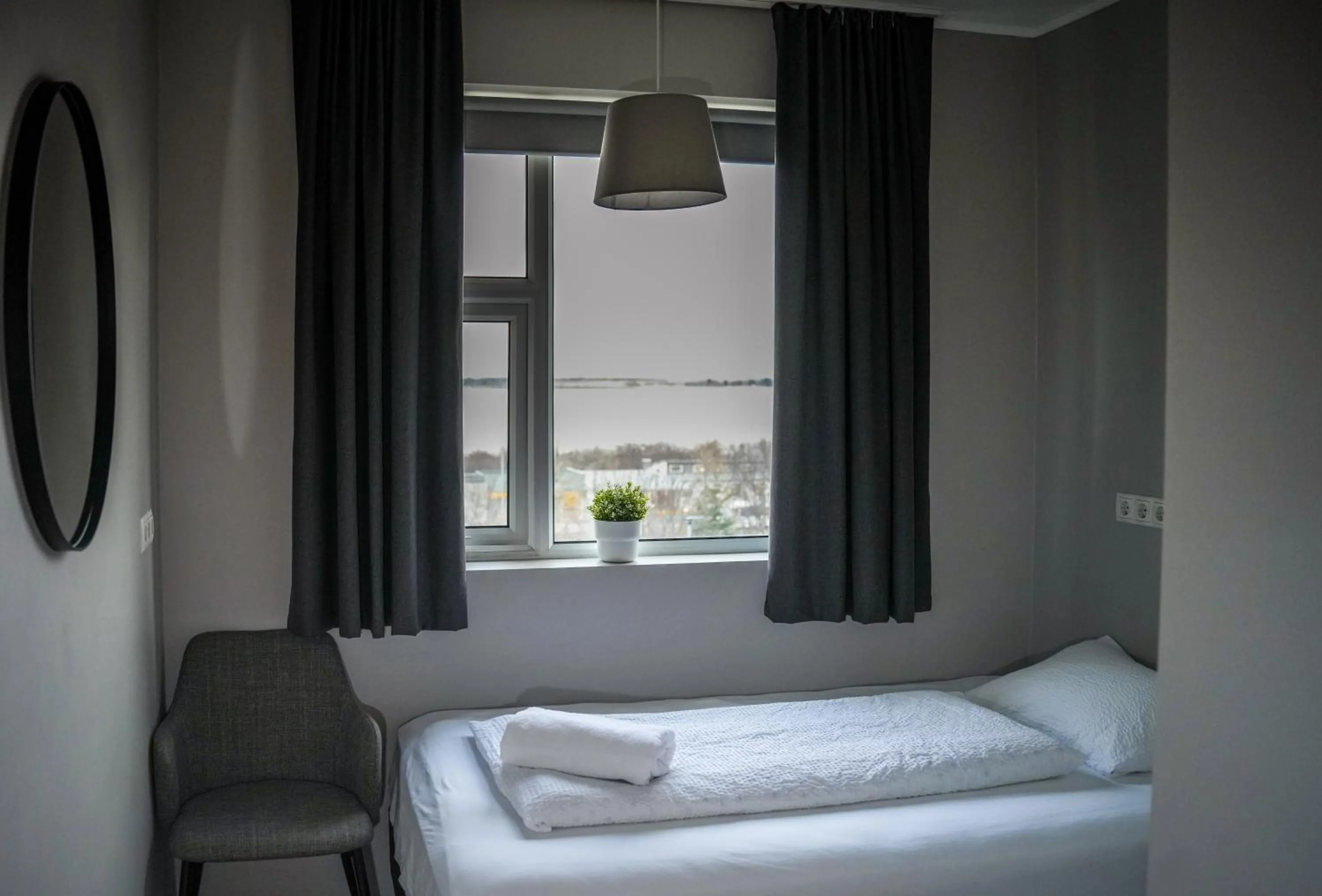 View (from property/room), Bed in Hótel Laugarvatn