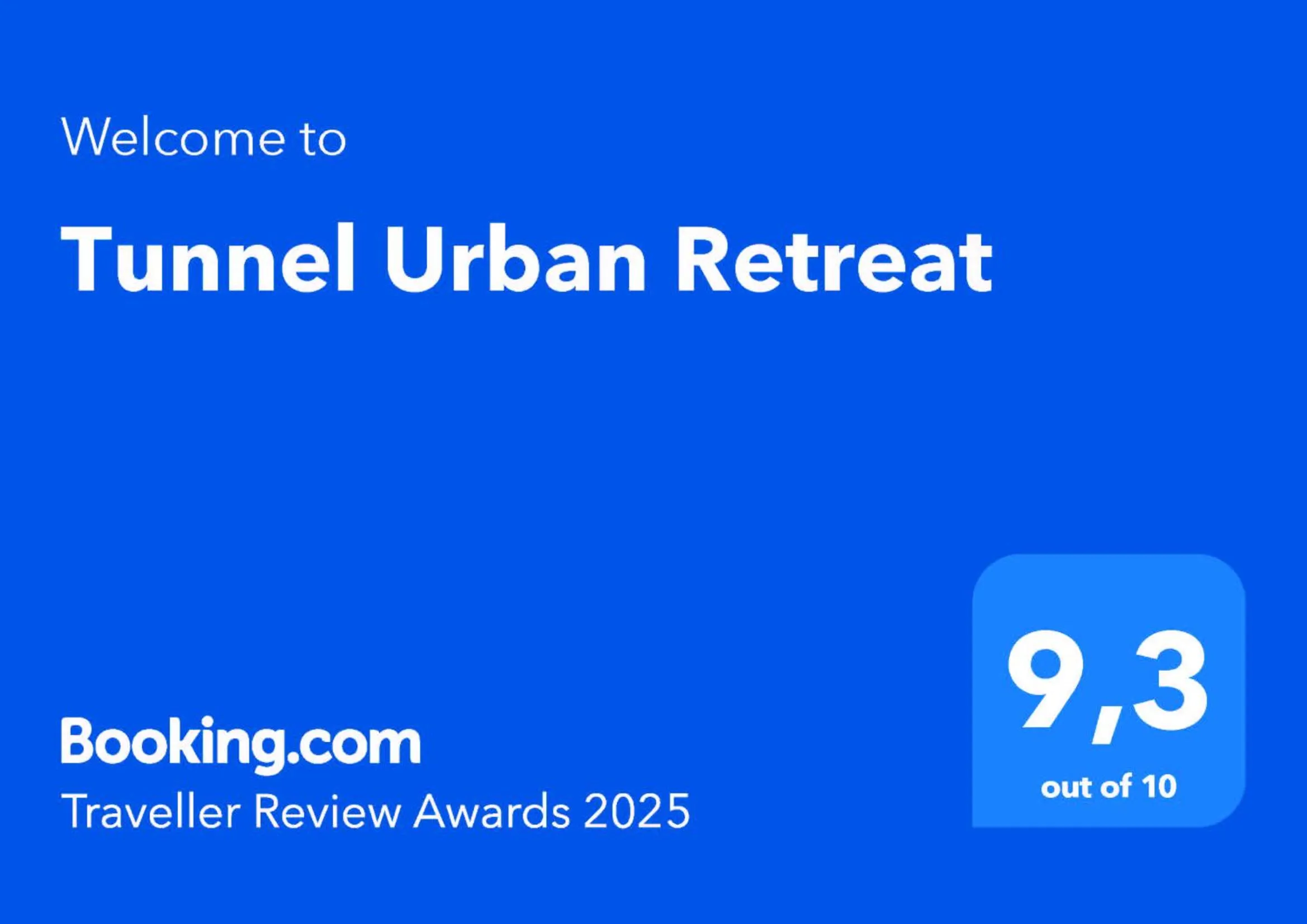 Certificate/Award in Tunnel Urban Retreat