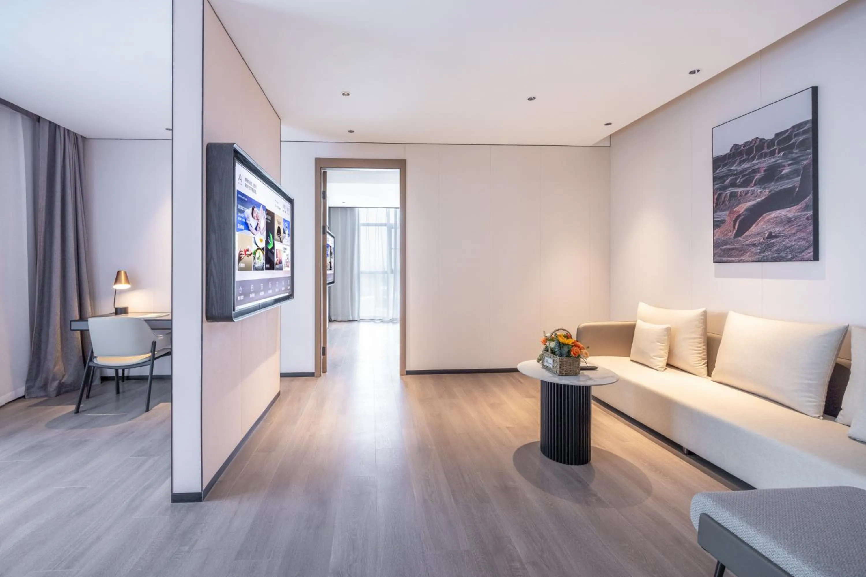 Seating area in Atour Hotel Xuzhou Yunlong Lake Zhushan Scenic Area