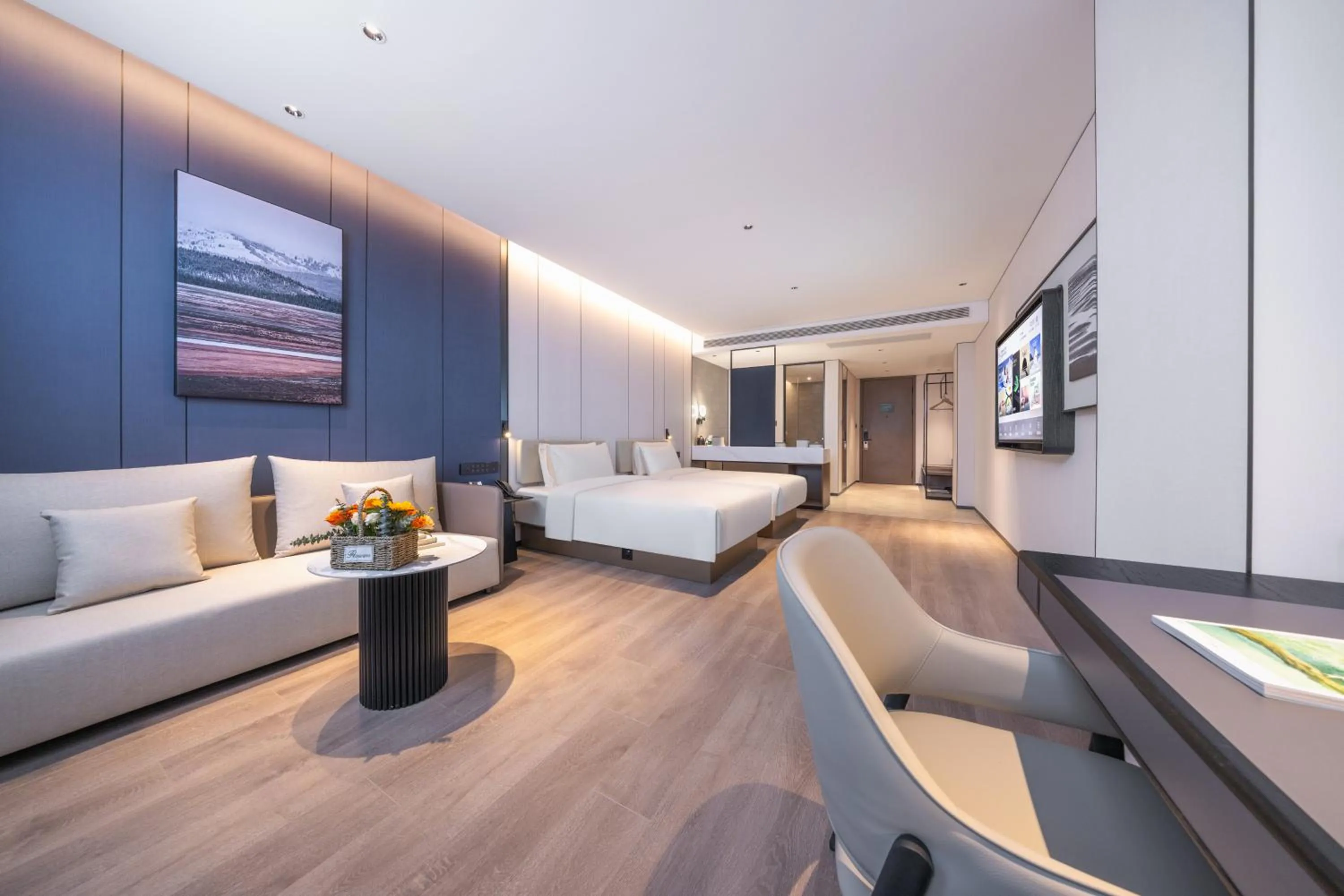 Photo of the whole room, Bed in Atour Hotel Xuzhou Yunlong Lake Zhushan Scenic Area