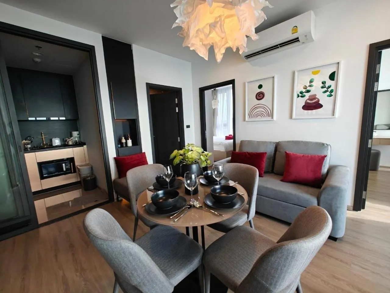 Kitchen or kitchenette in Edge Central Pattaya by Mickey