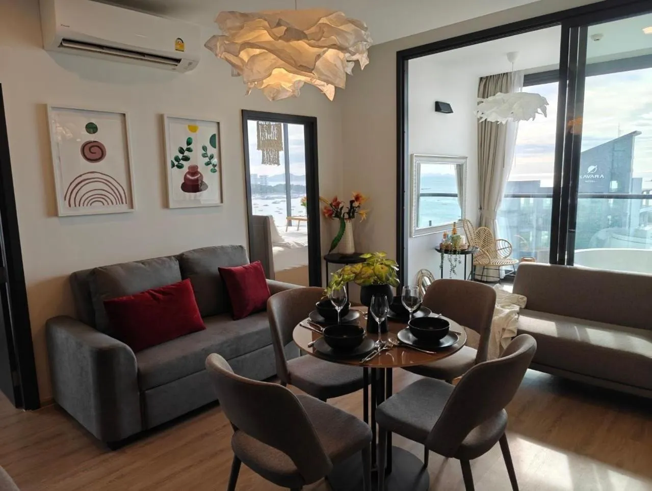 Living room in Edge Central Pattaya by Mickey