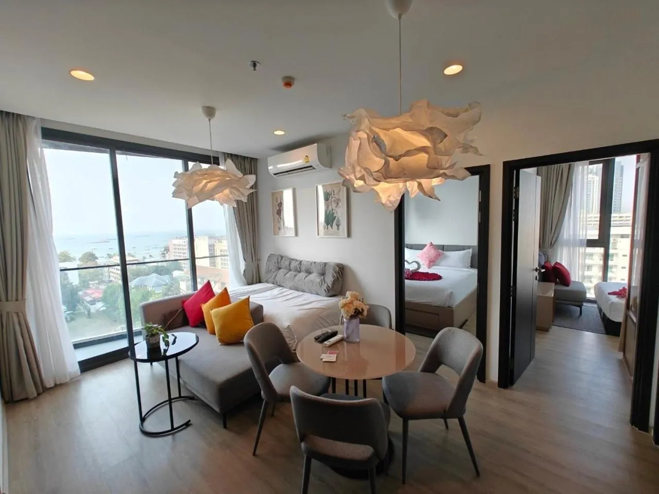 Living room in Edge Central Pattaya by Mickey