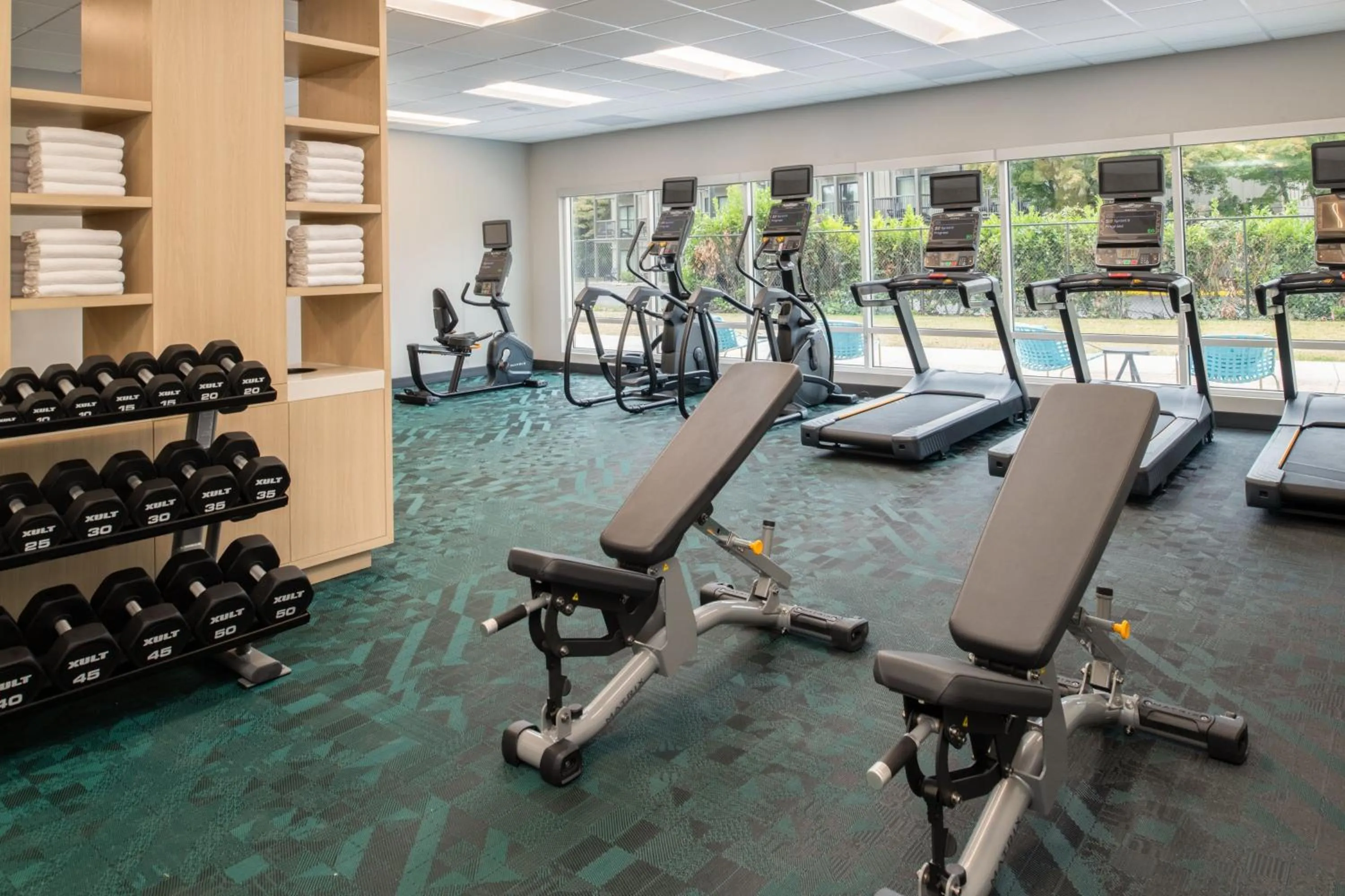 Fitness centre/facilities in TownePlace Suites by Marriott Eugene