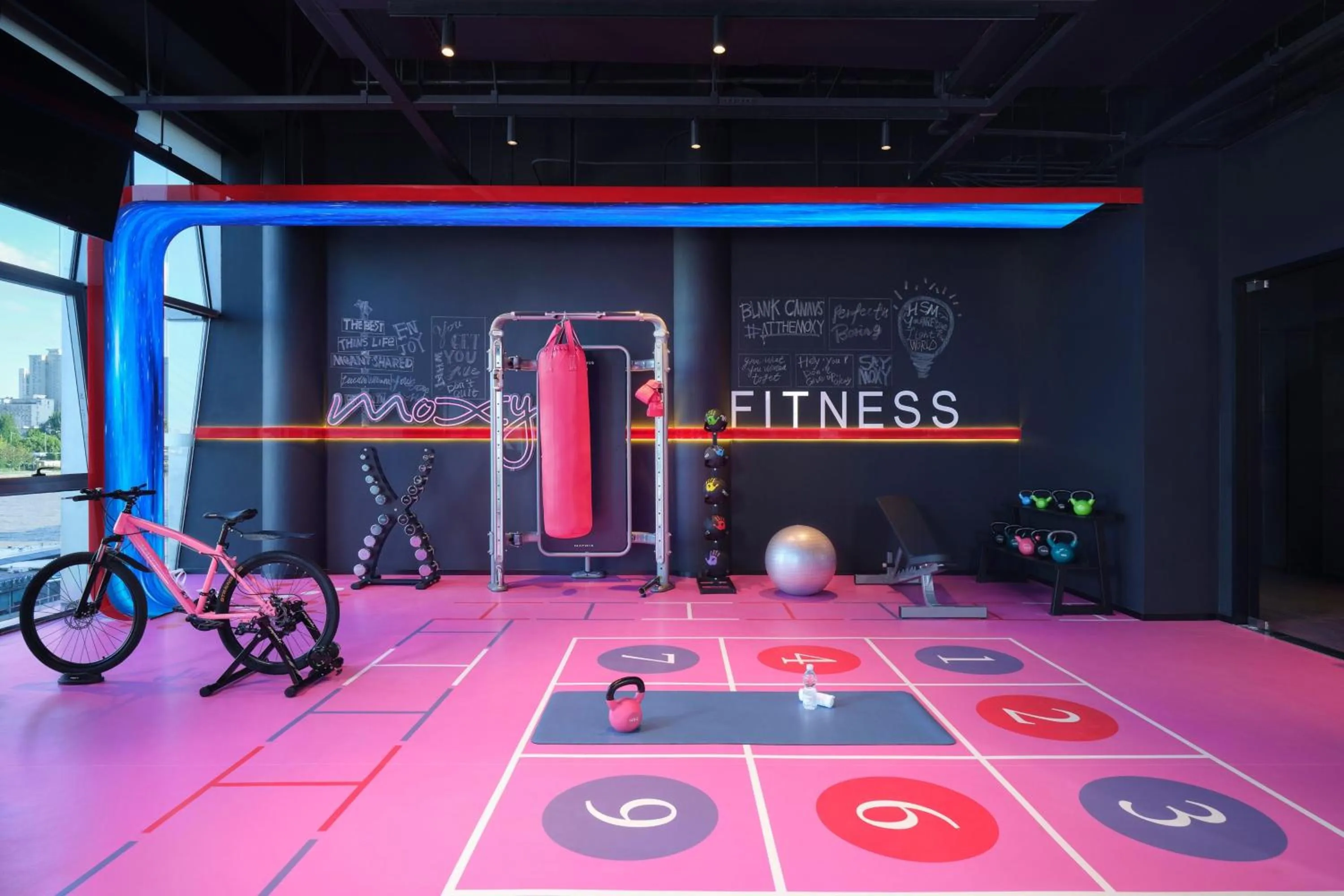 Fitness centre/facilities in Moxy Ningbo Old Bund