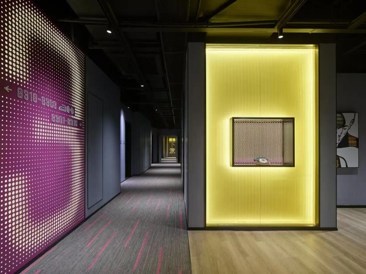 elevator in Moxy Ningbo Old Bund