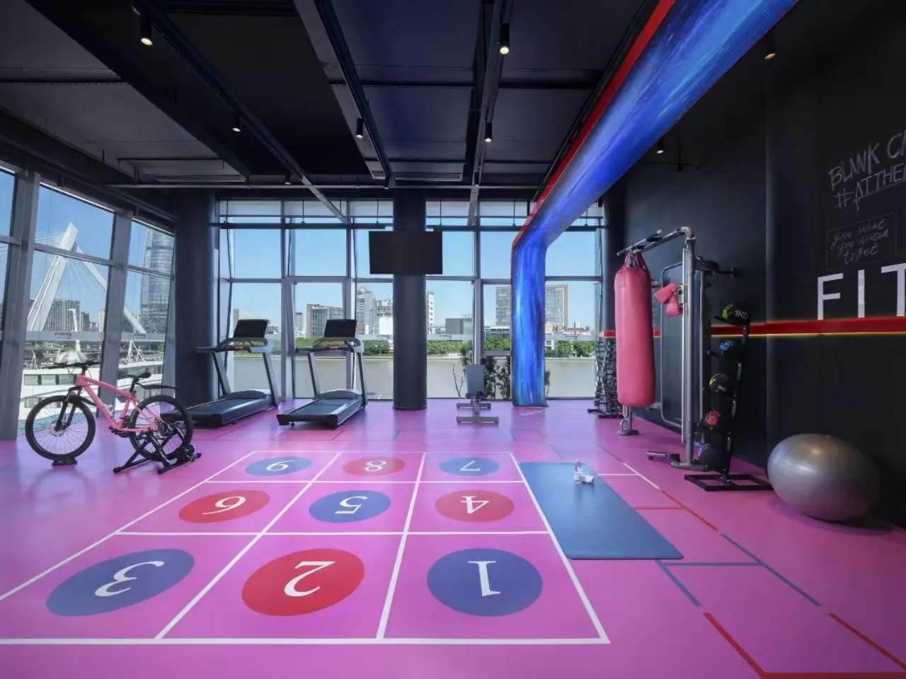 Fitness centre/facilities in Moxy Ningbo Old Bund