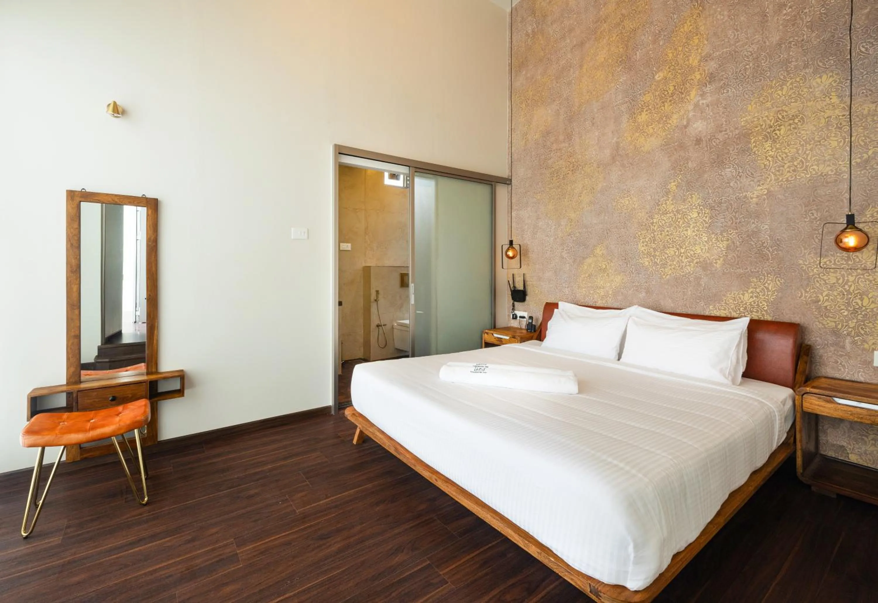 Bed in Tomorrowland Farms and Suites