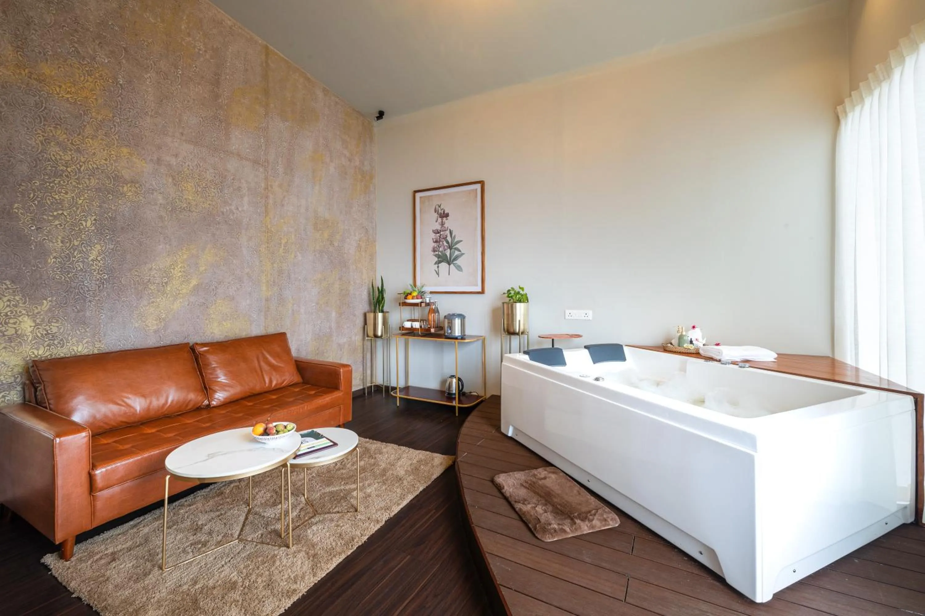 Bath, Bed in Tomorrowland Farms and Suites