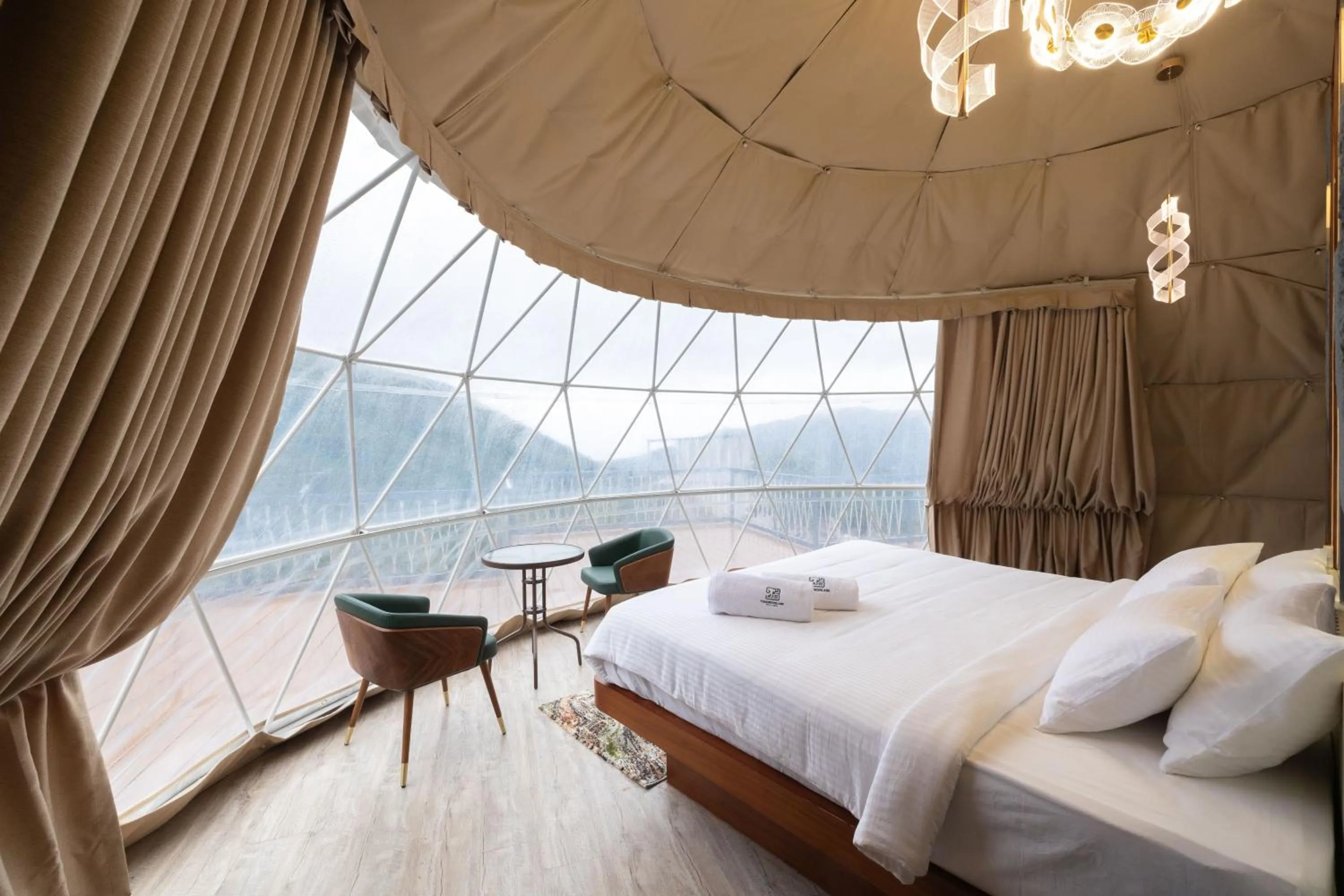 Bed in Tomorrowland Farms and Suites