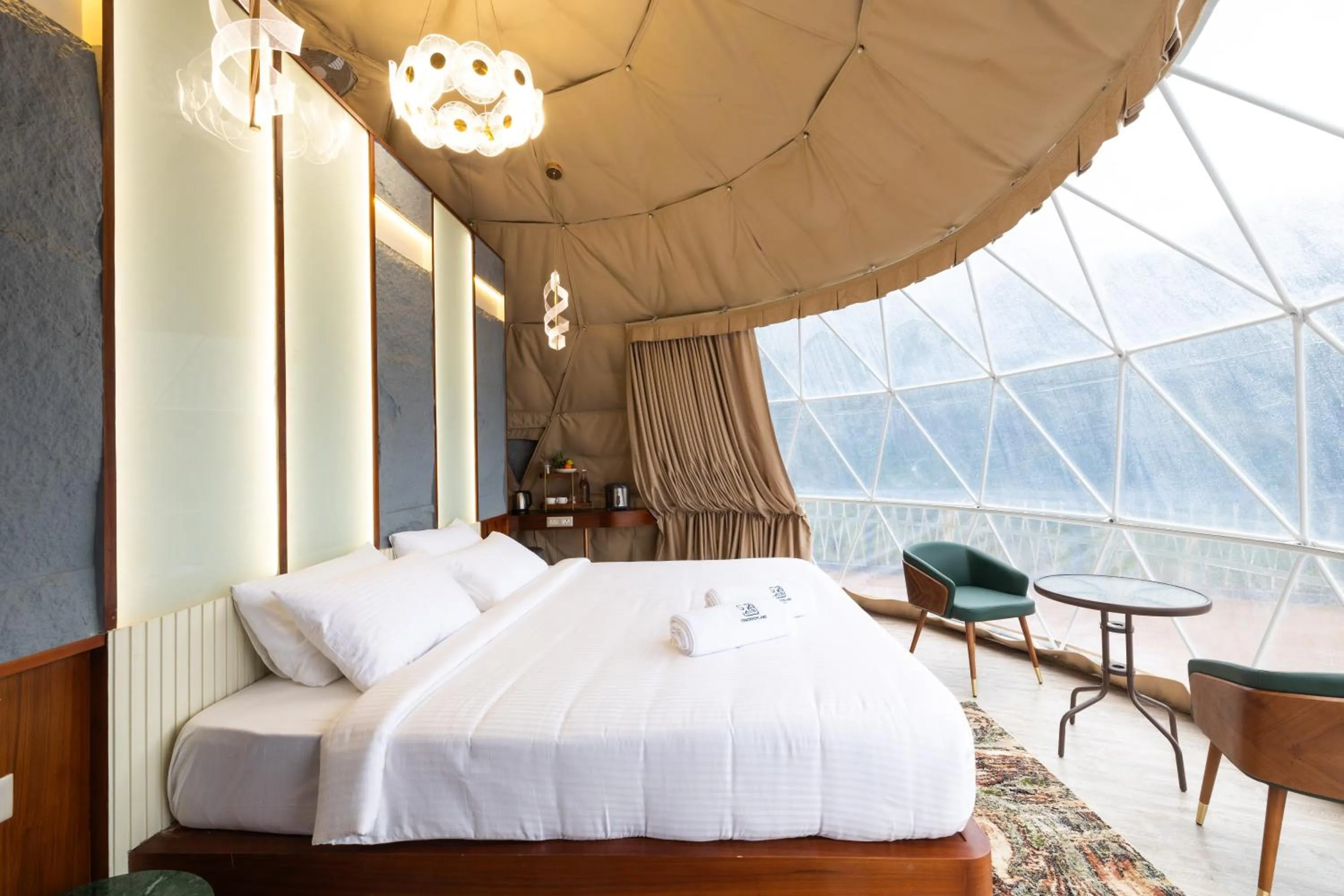 Bed in Tomorrowland Farms and Suites