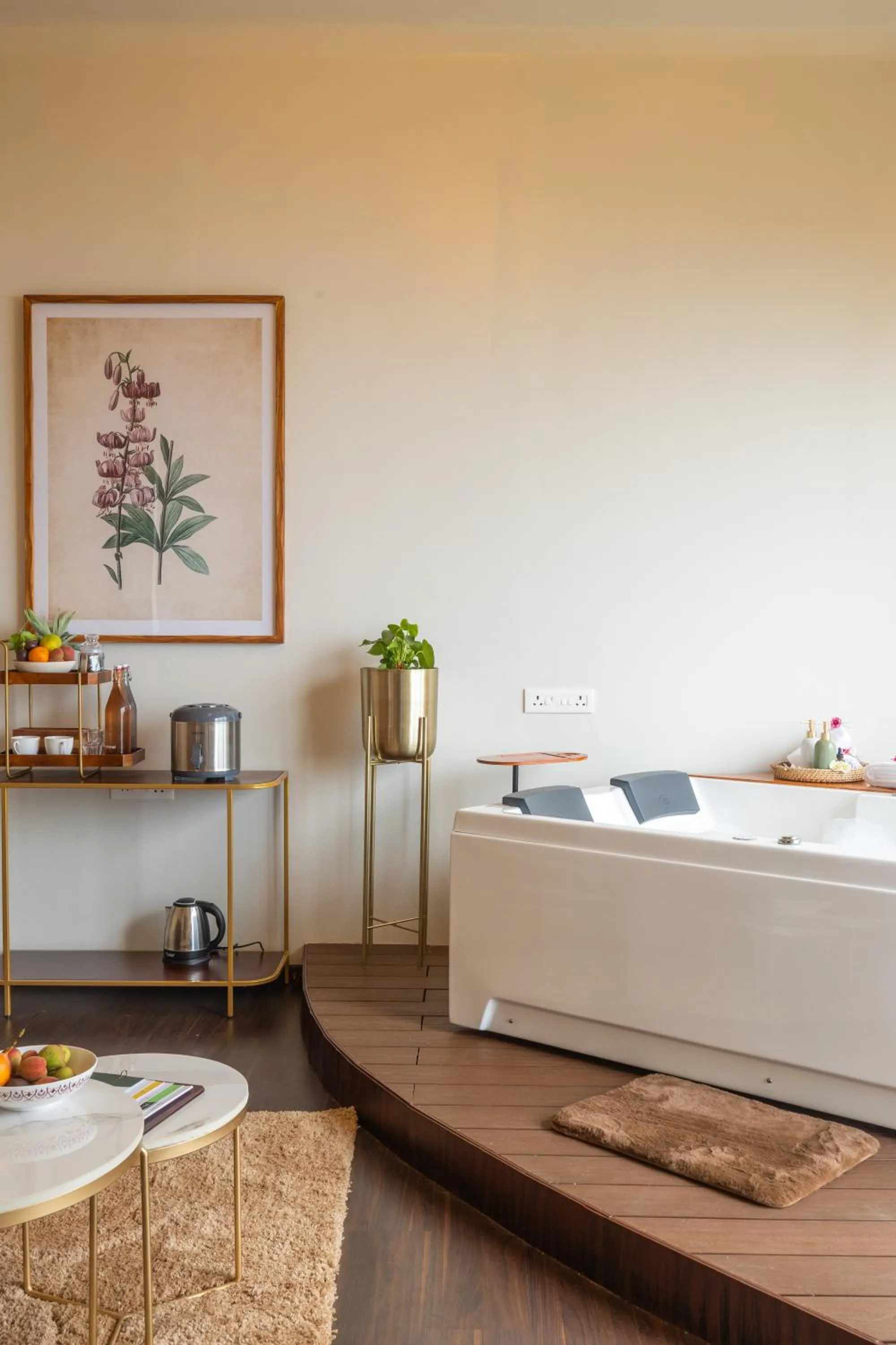 Bath, Bed in Tomorrowland Farms and Suites