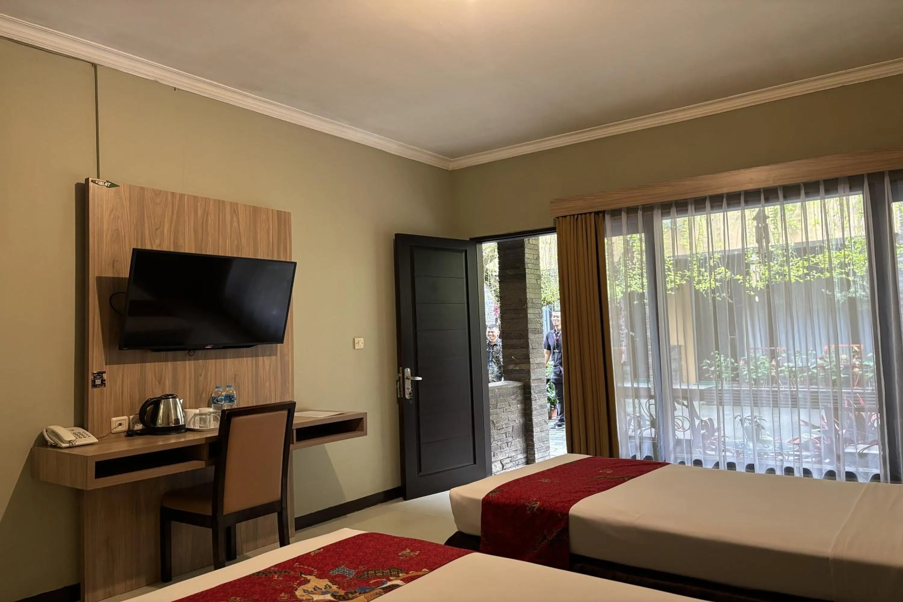 Bed in Hotel Pesona Bamboe Lembang