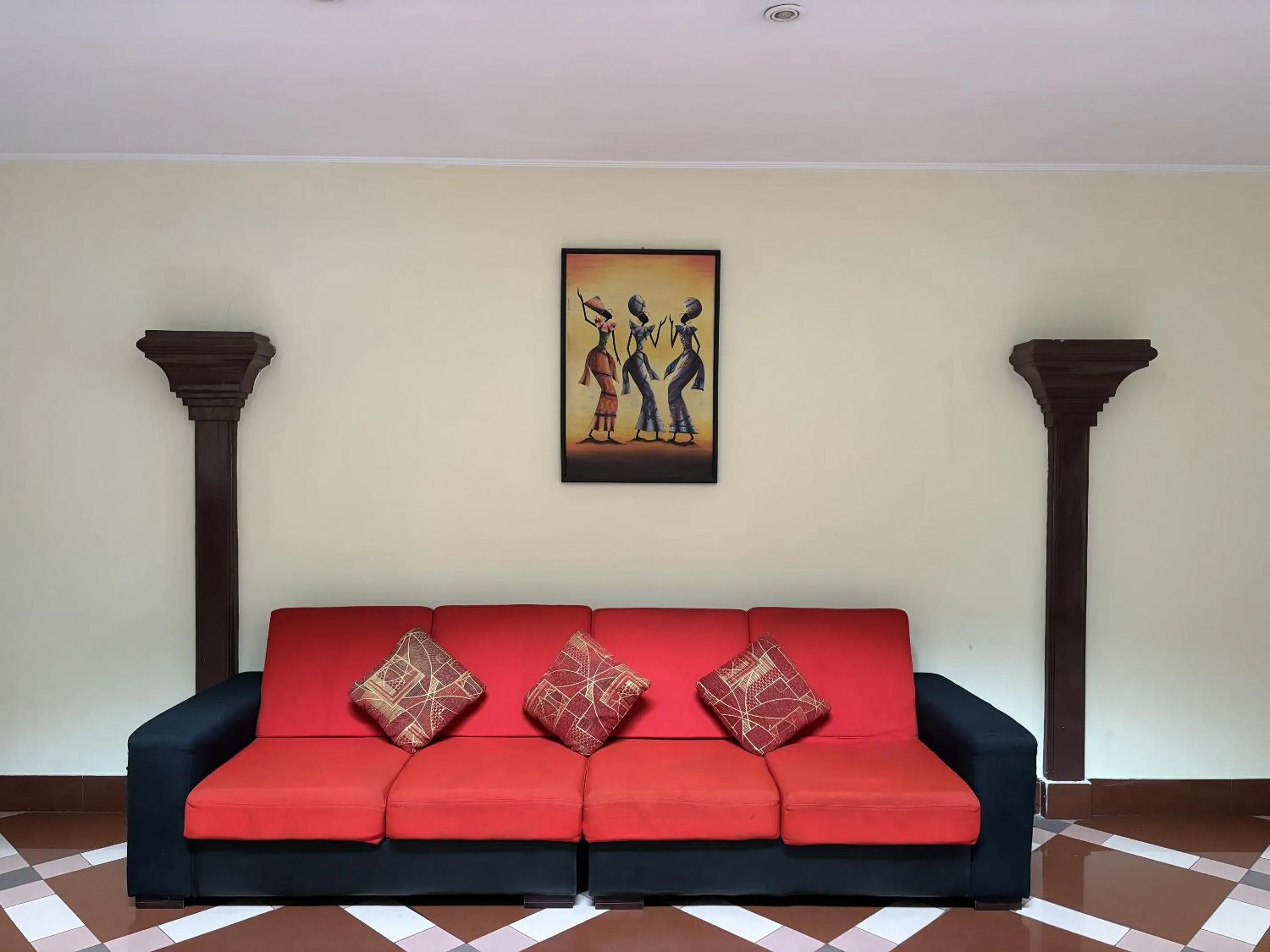 Seating area in Hotel Pesona Bamboe Lembang