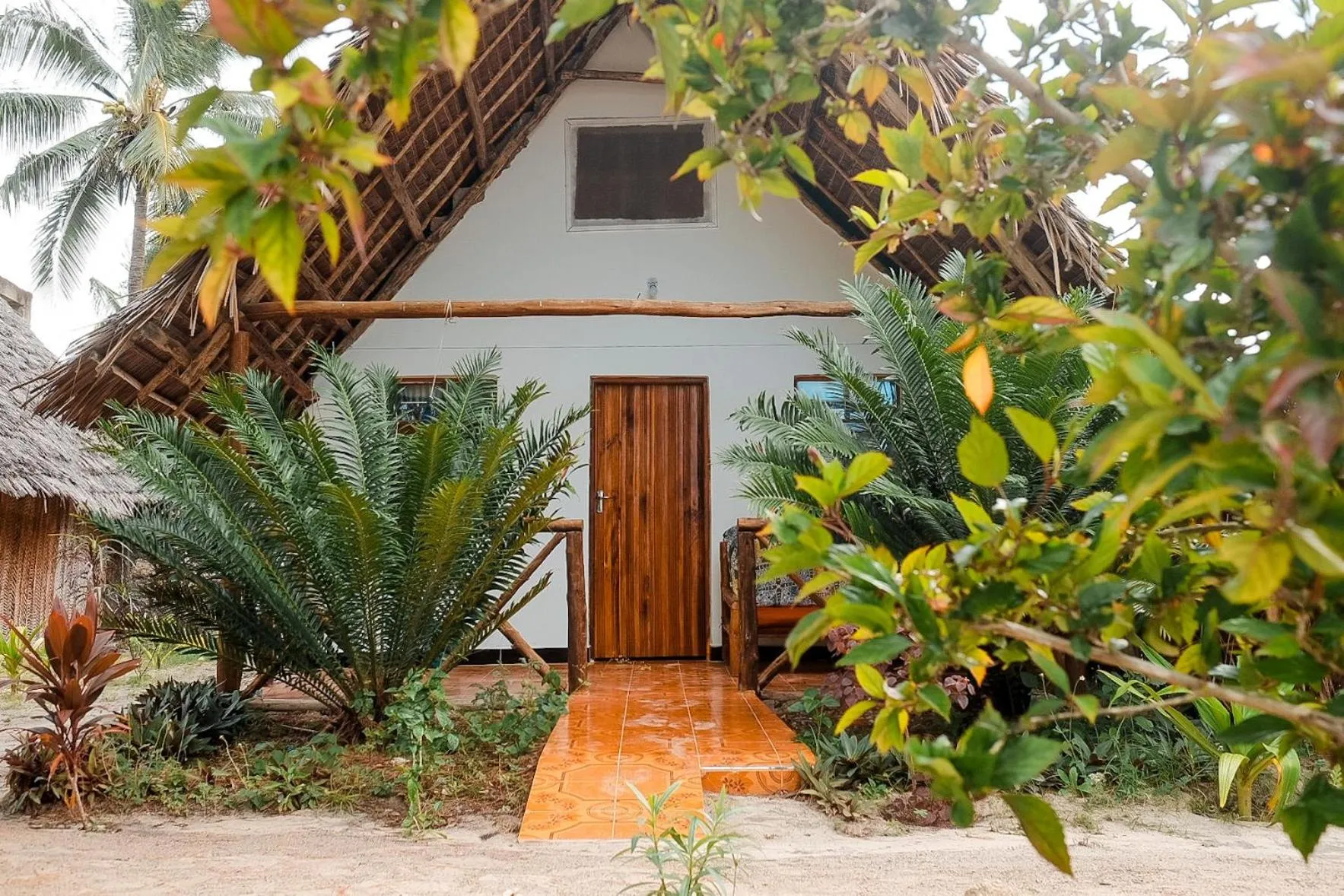 Garden view in New Jambo Bungalows