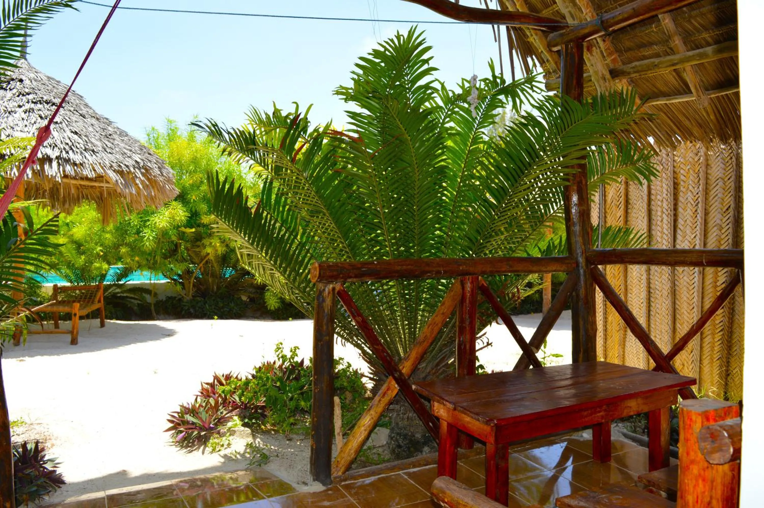 Garden view in New Jambo Bungalows