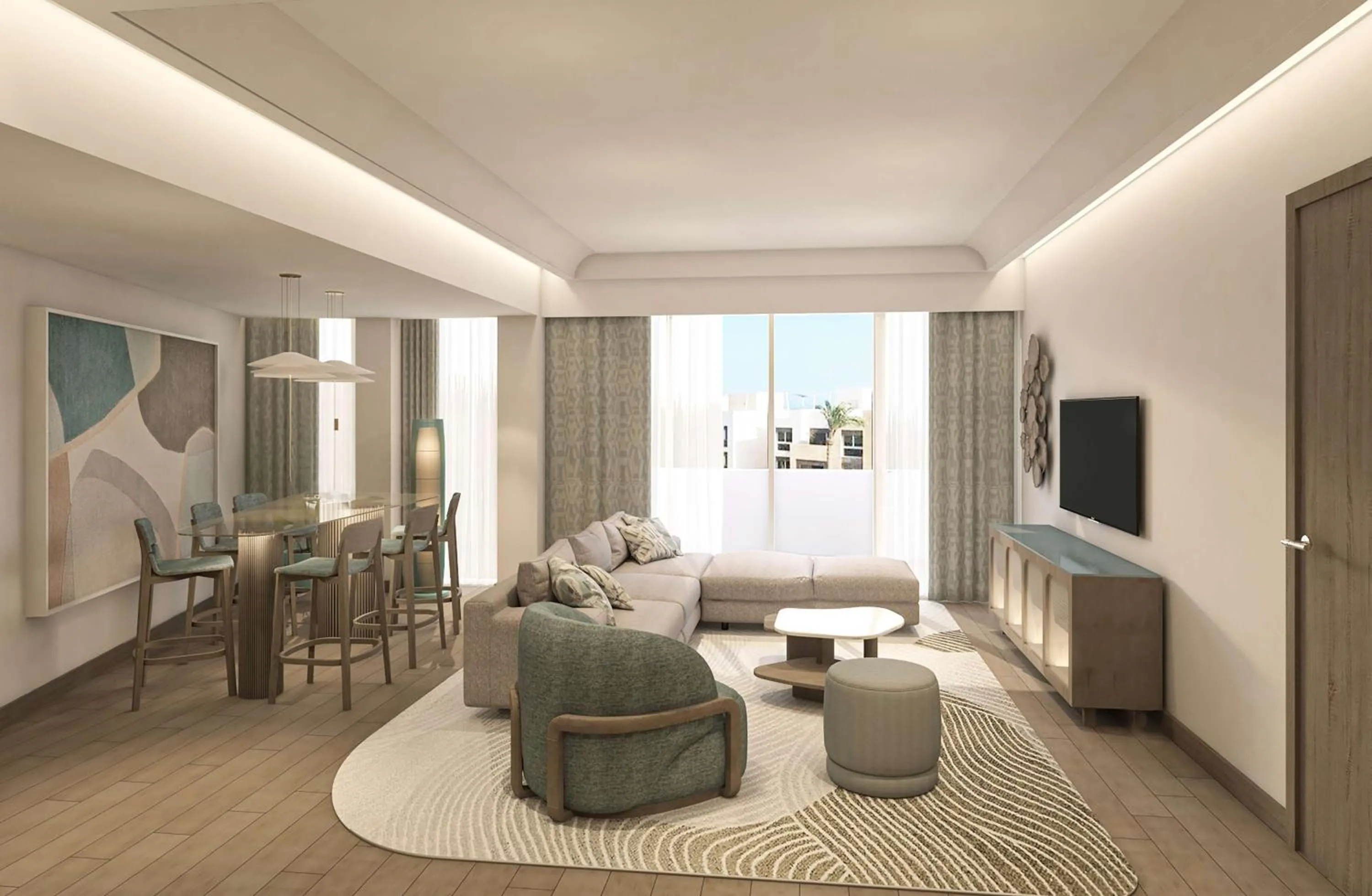 Living room in Doubletree By Hilton Mangroovy El Gouna Resort