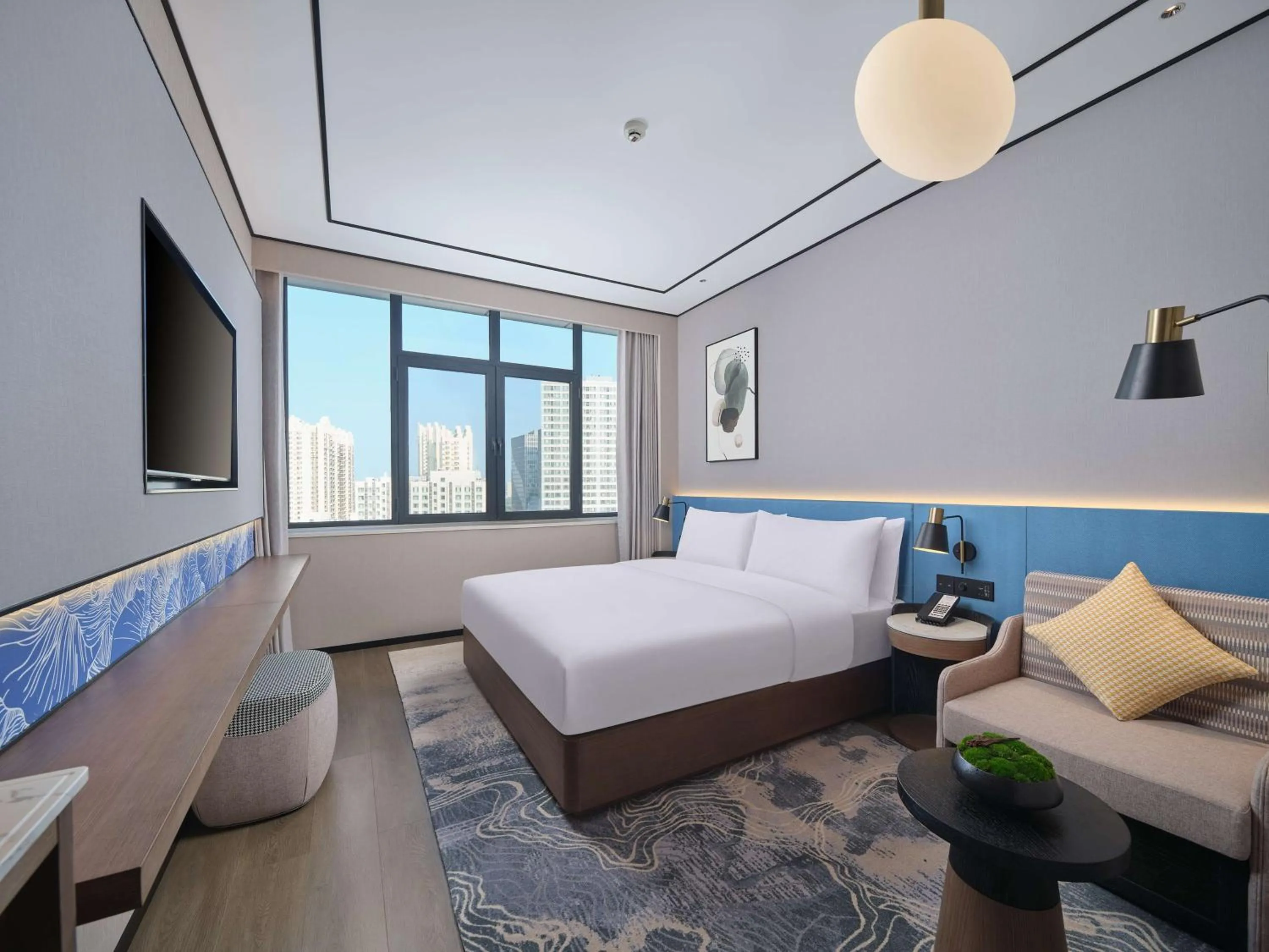 Bed in Hilton Garden Inn Ji'Nan High-Tech Zone