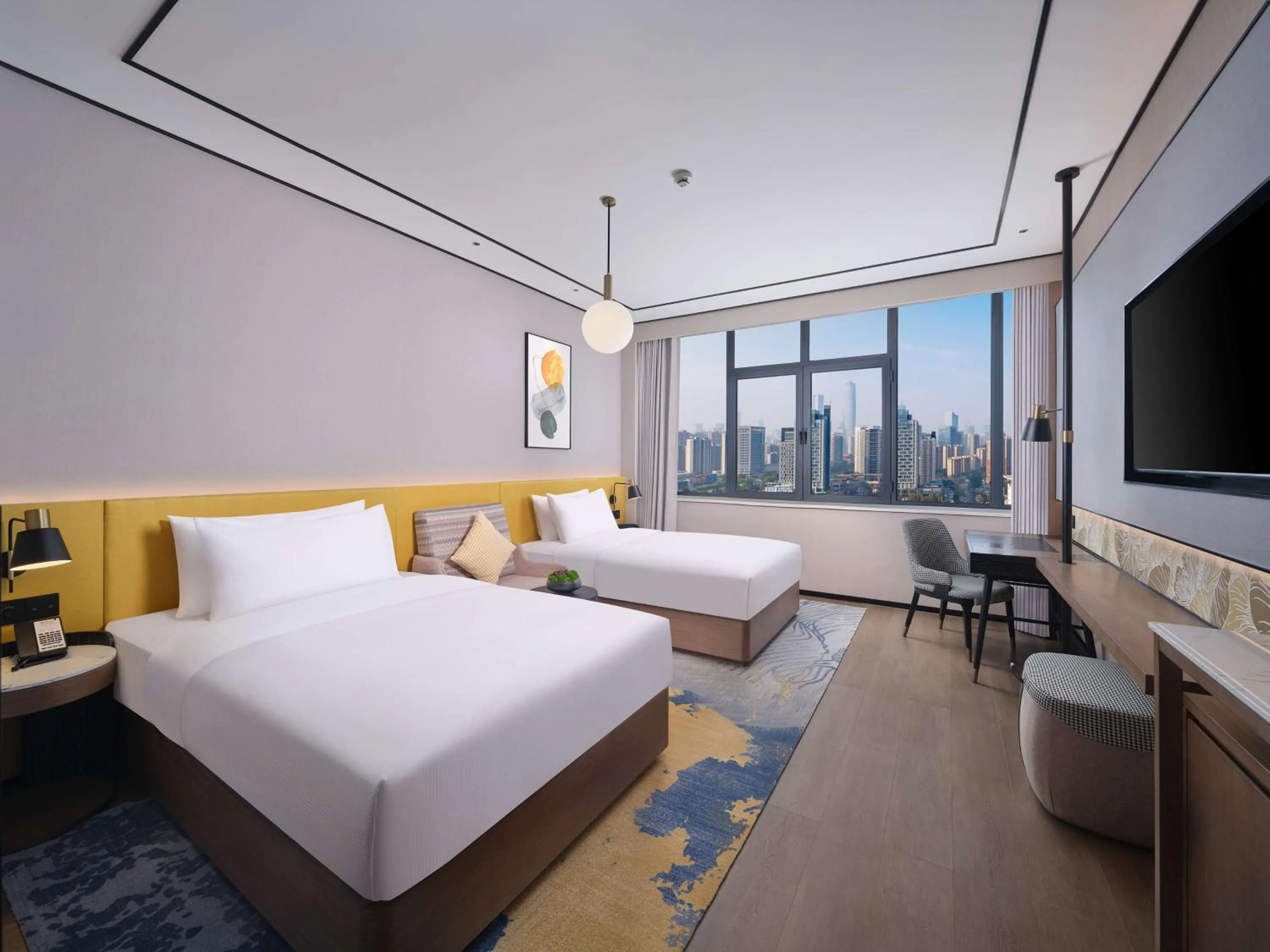 Bed in Hilton Garden Inn Ji'Nan High-Tech Zone