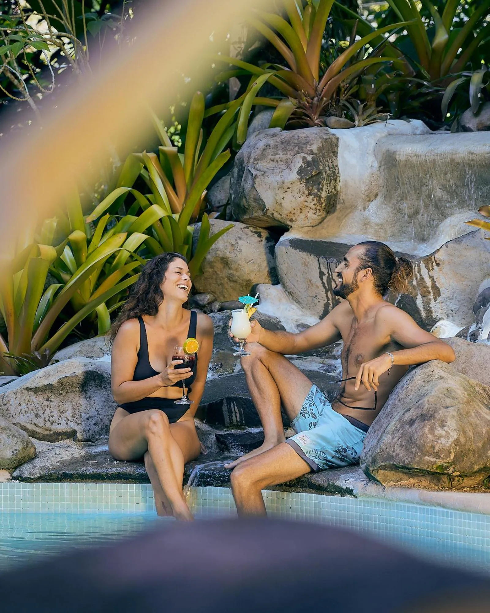 Pool view in Shawandha Lodge