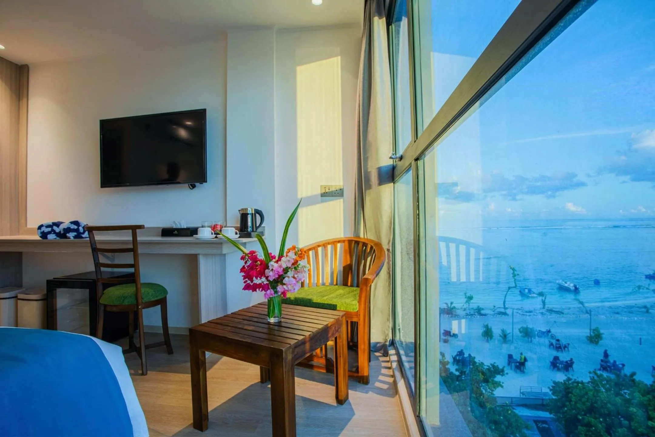 Bedroom in Beach Hotel Guraidhoo