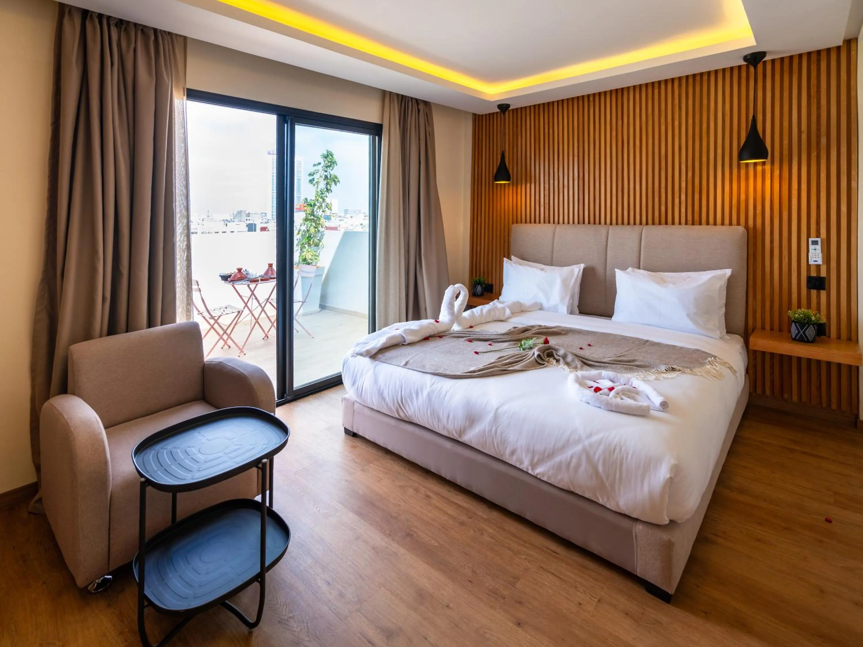 Bed in Unico Hotel Maarif