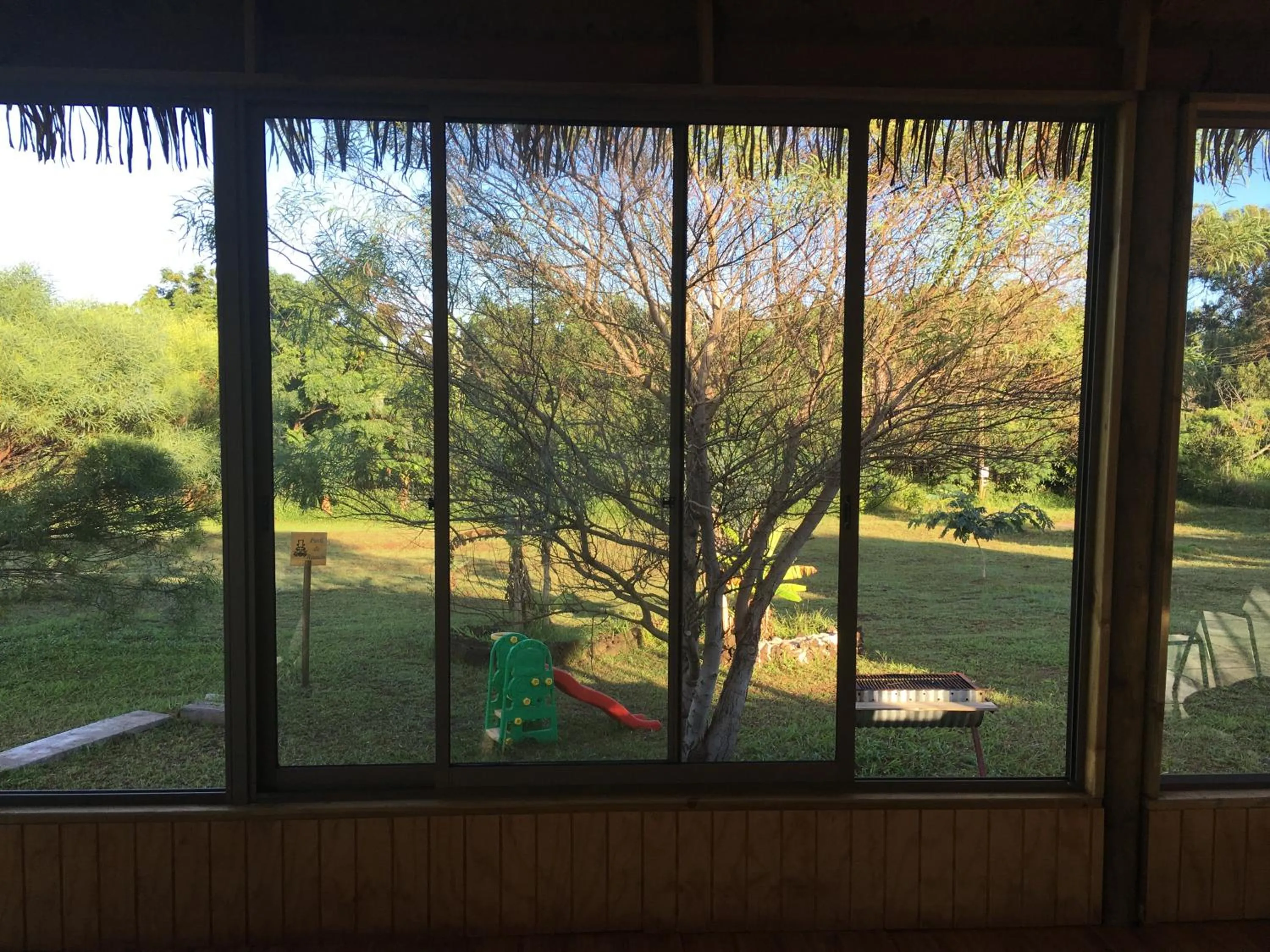 Garden view in Cabañas Henua Iti