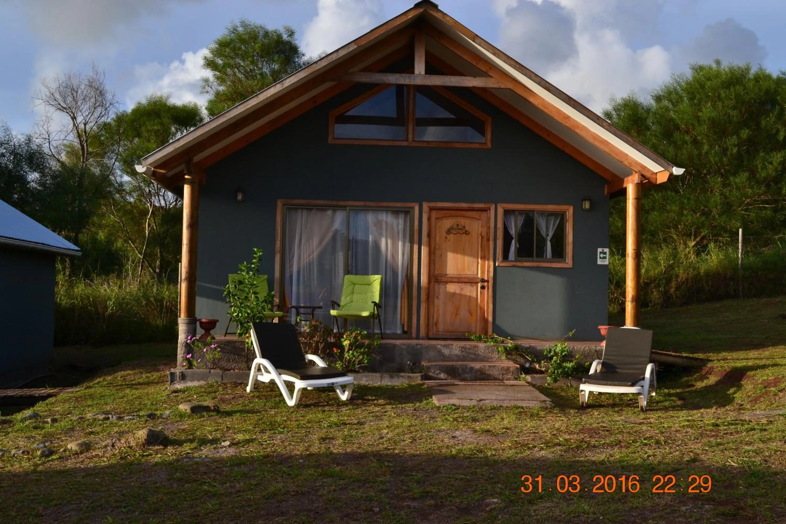 Balcony/Terrace in Cabañas Henua Iti