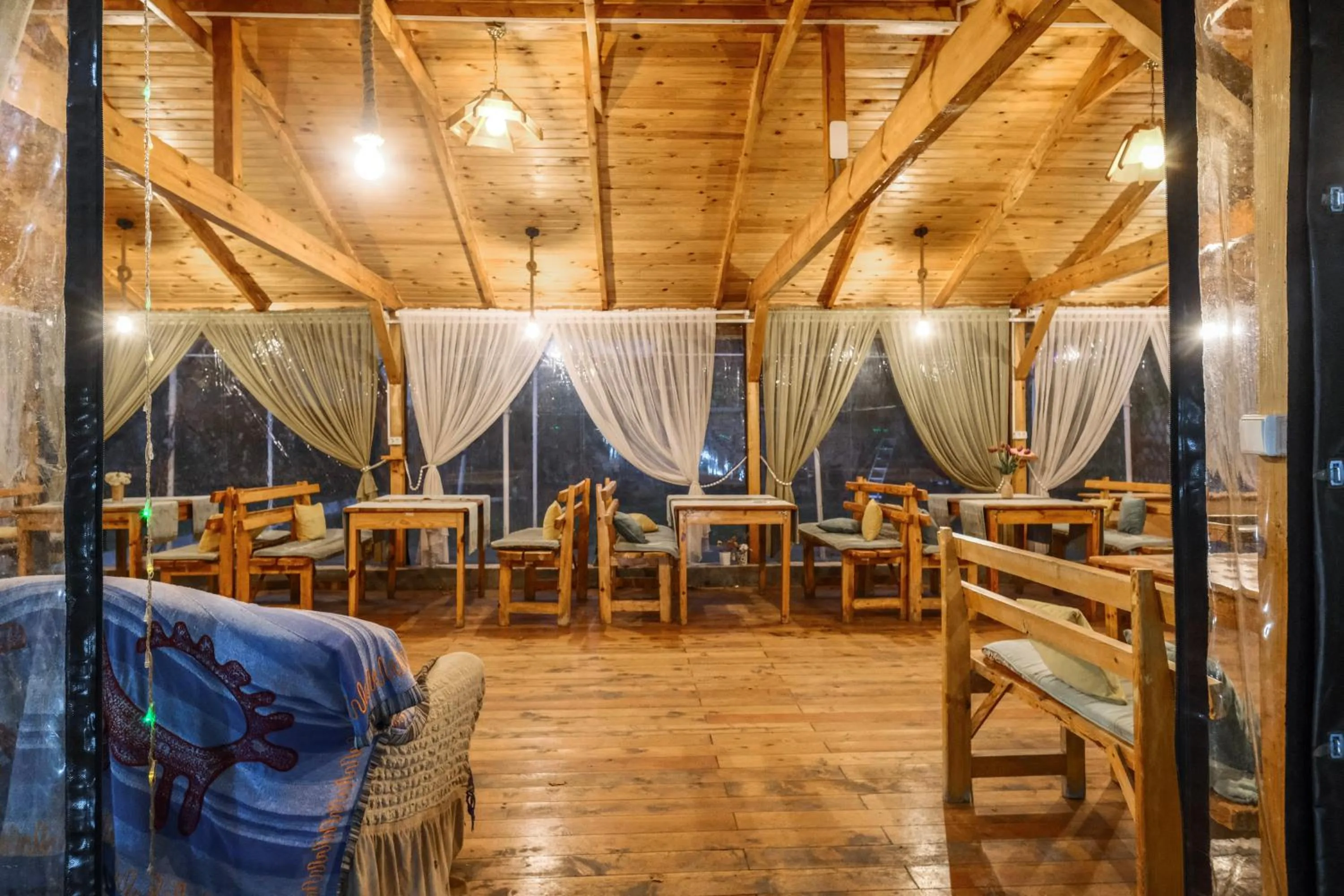 Seating area in TES Hotel