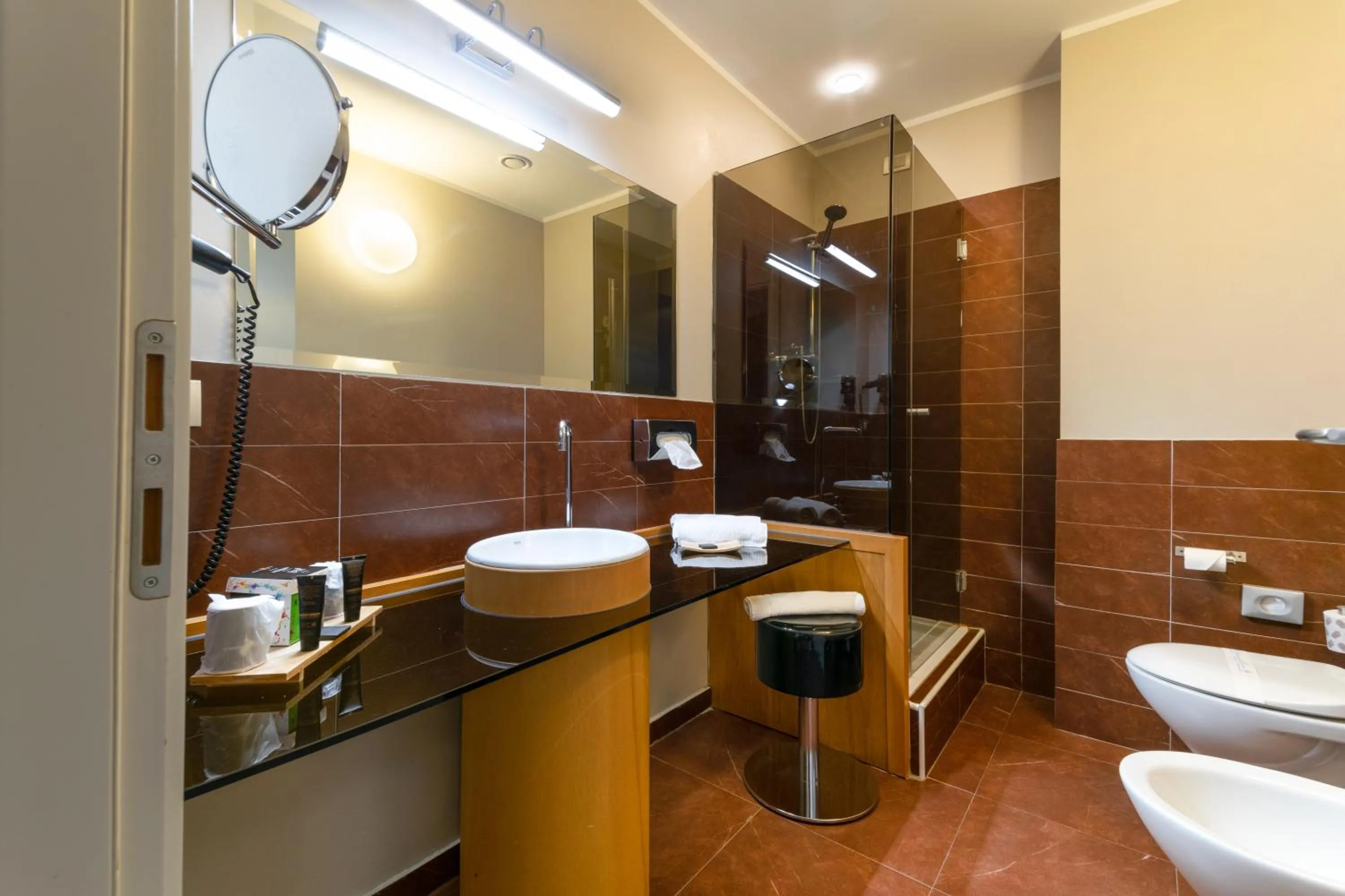 Toilet in Admiral Park Hotel by Falco D'Oro Hotels