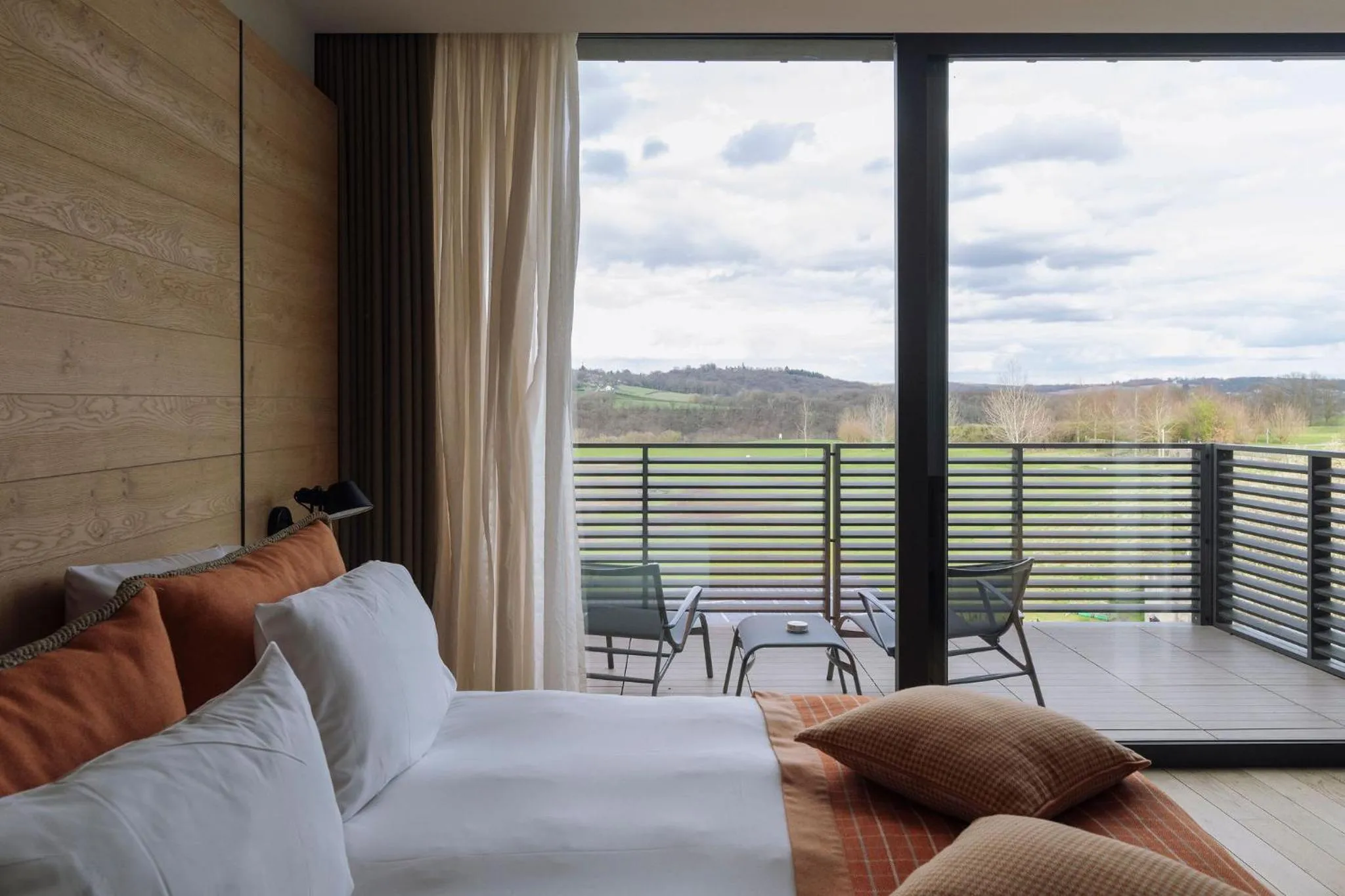 View (from property/room), Bed in Domaine des Terres du Val