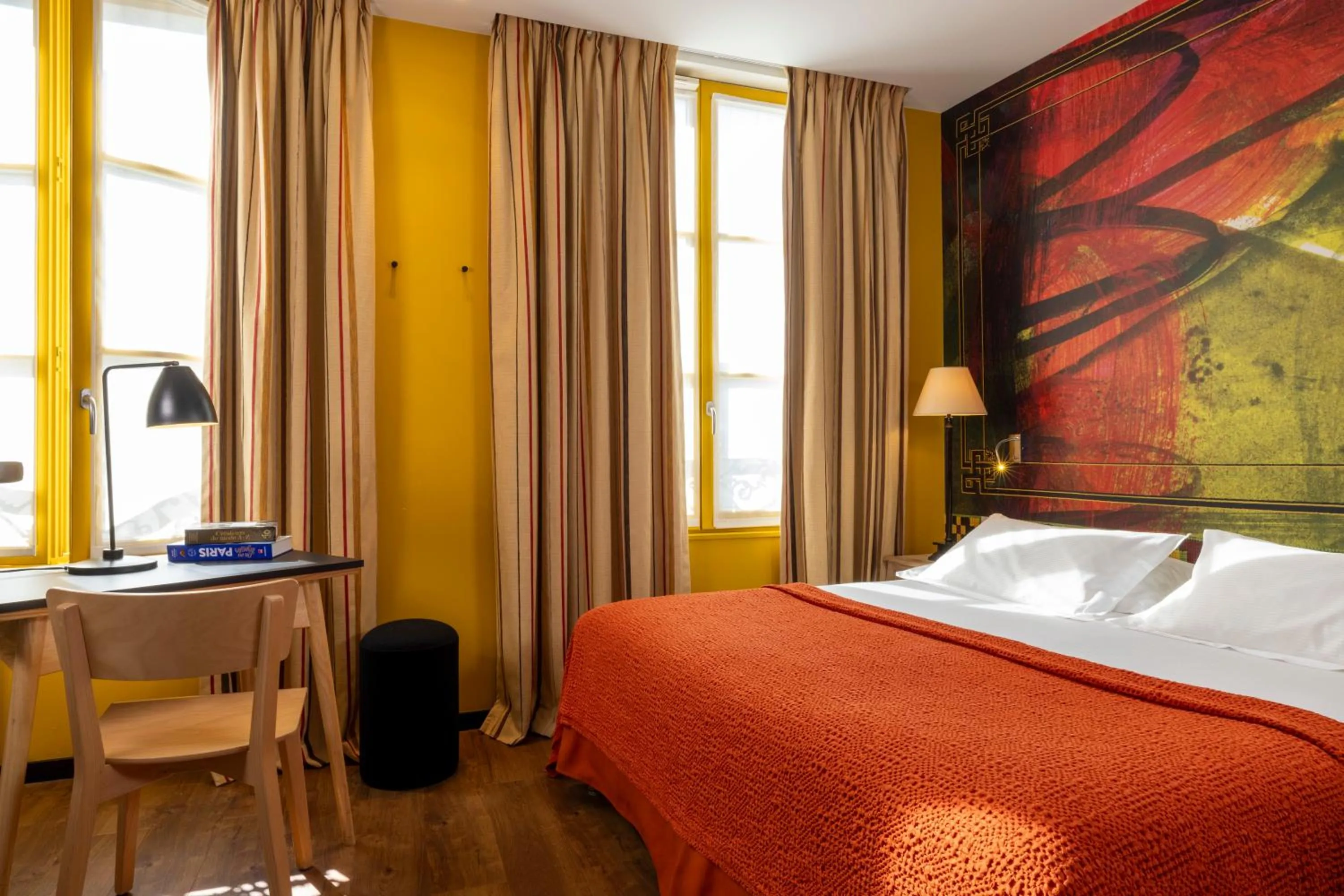 Bed in Hotel L’Antoine