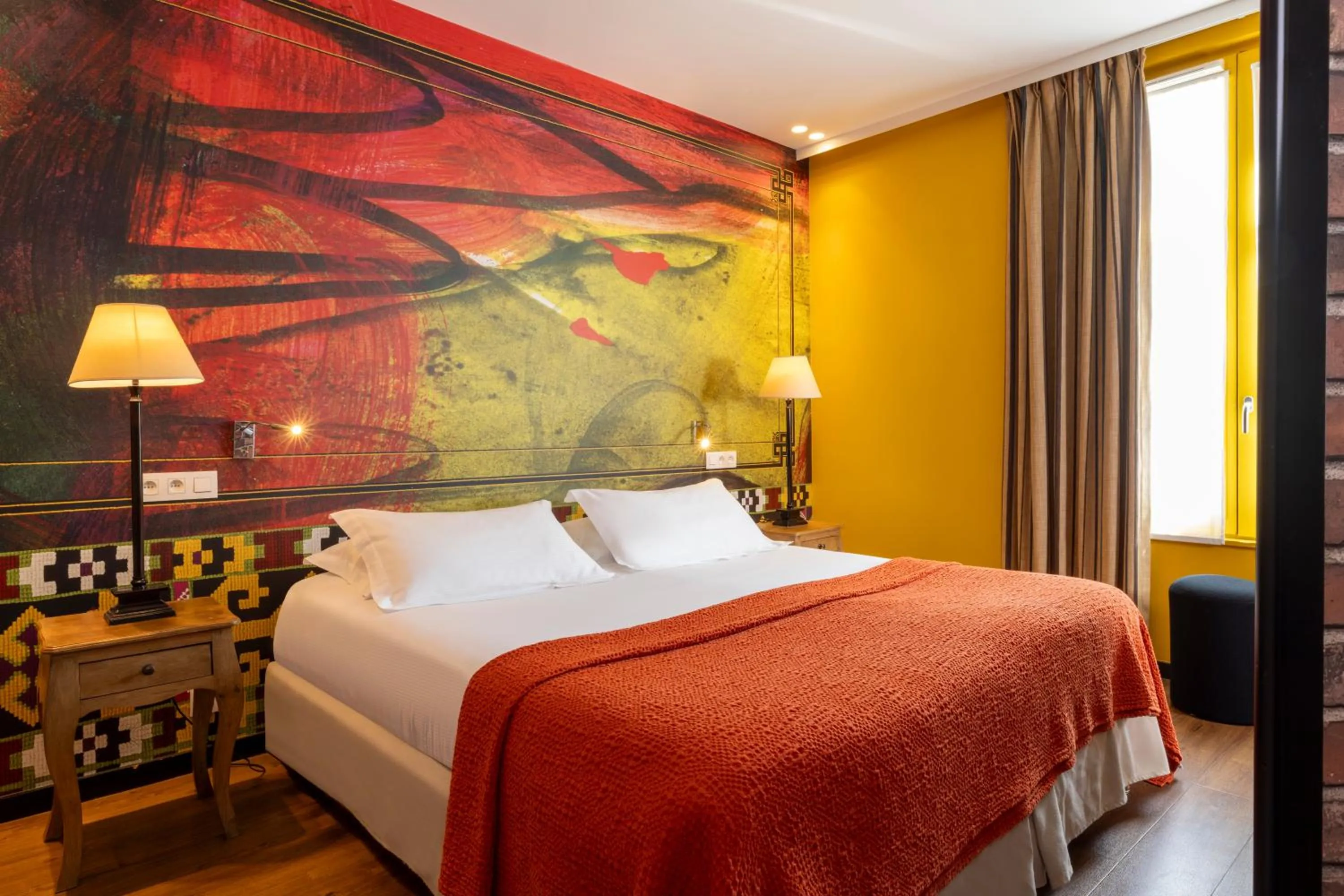 Bed in Hotel L’Antoine