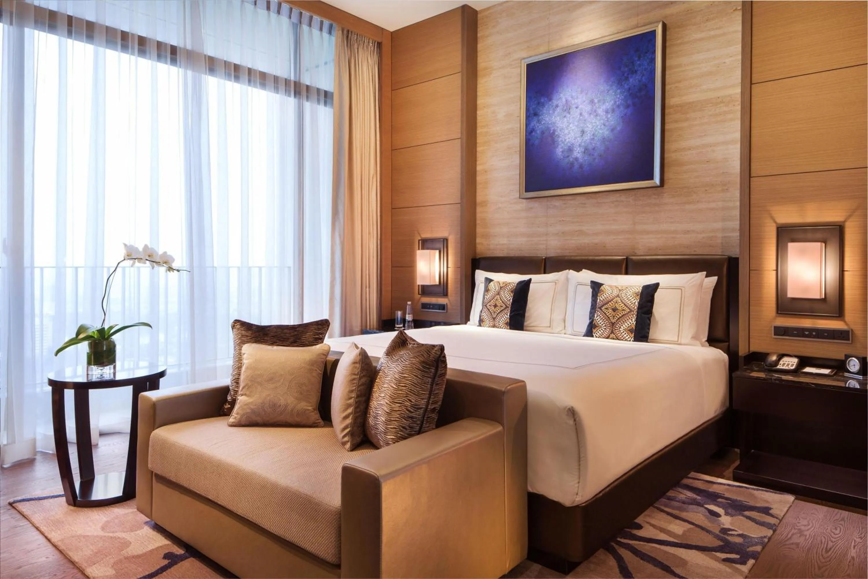 Bedroom, Bed in Fairmont Jakarta