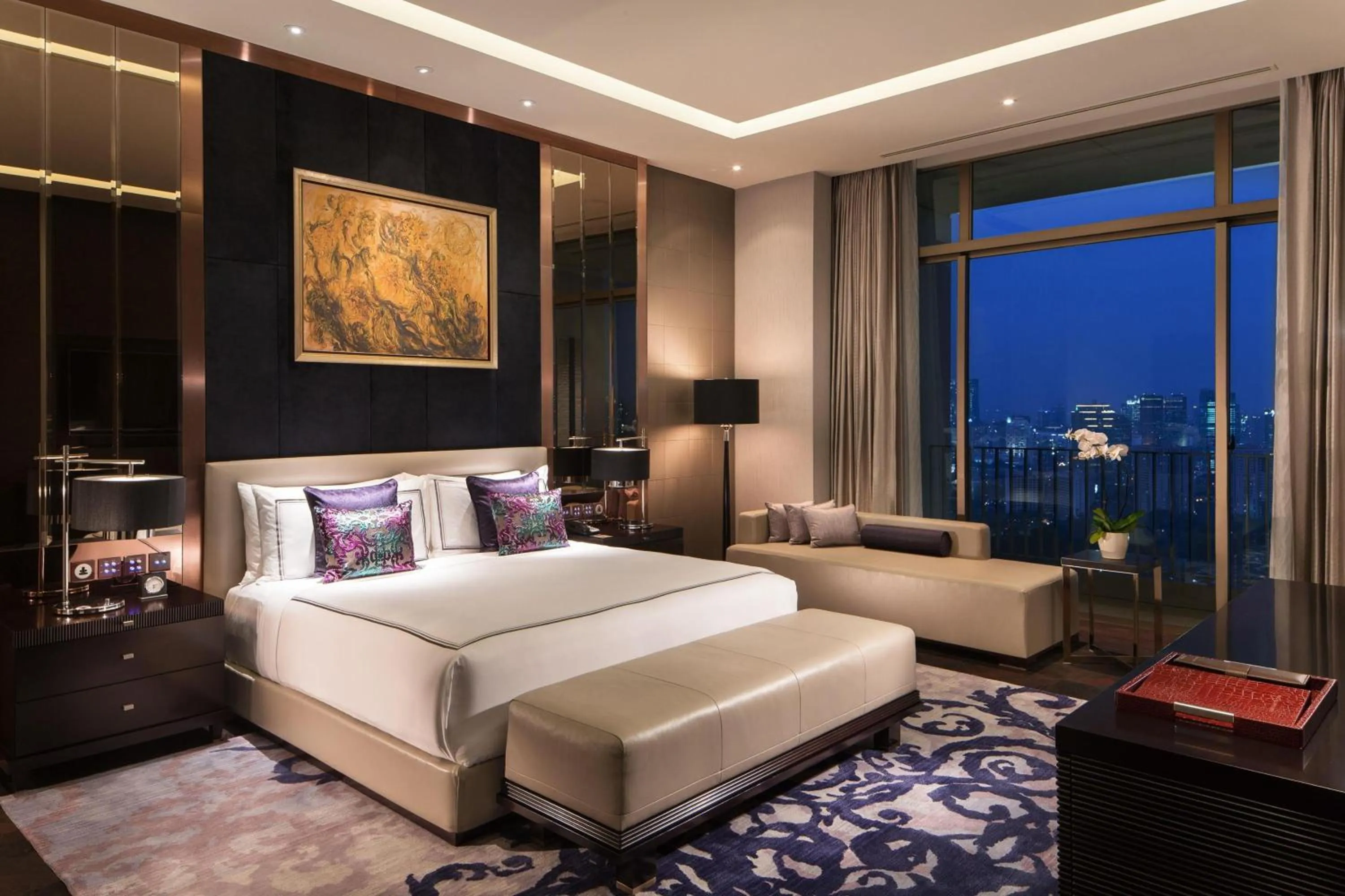 Bedroom, Bed in Fairmont Jakarta