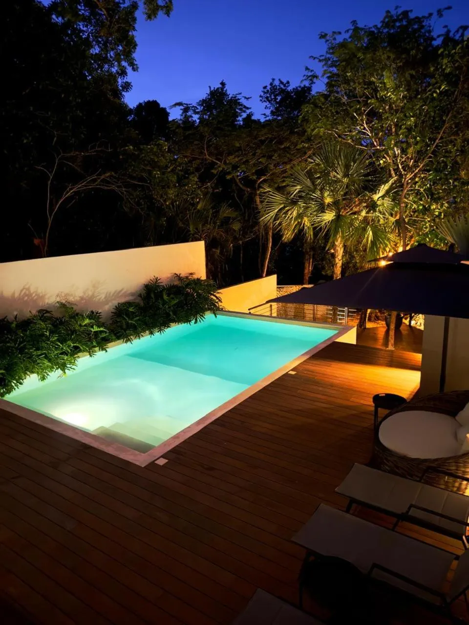 Swimming pool in Amaranto Bacalar Hotel Boutique