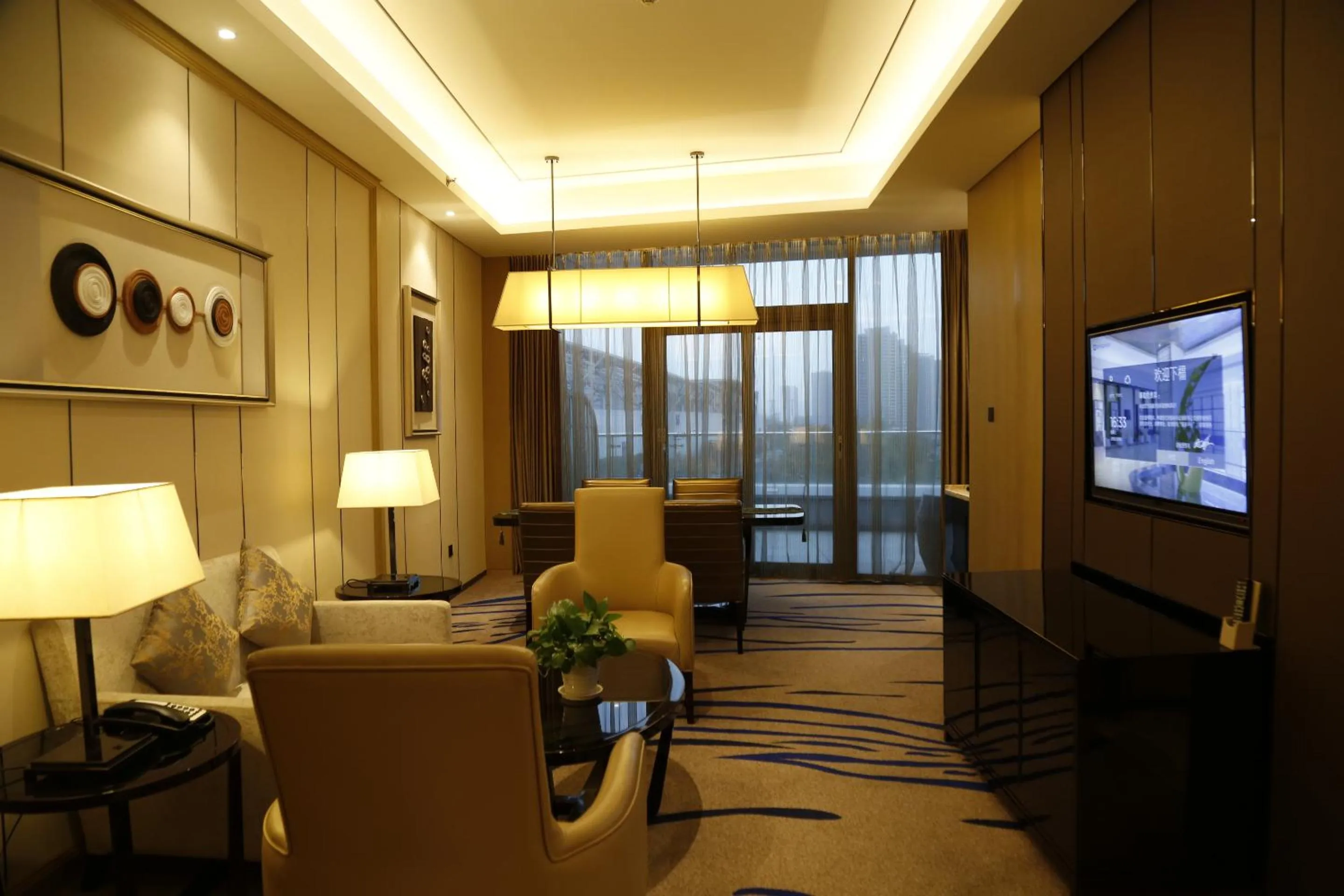 Living room in Wyndham Chongqing Yuelai