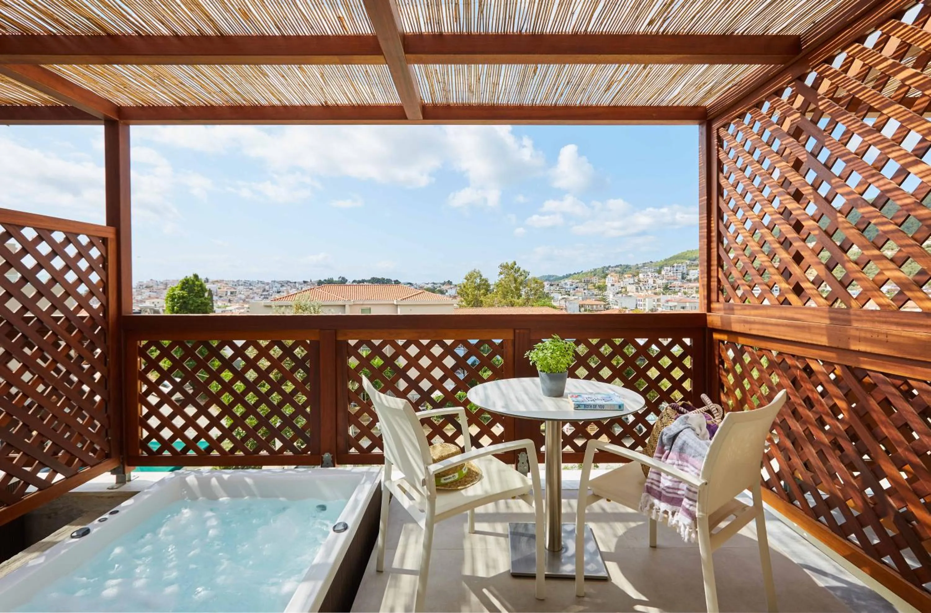 Hot Tub in Mystery Skiathos Luxury Residence