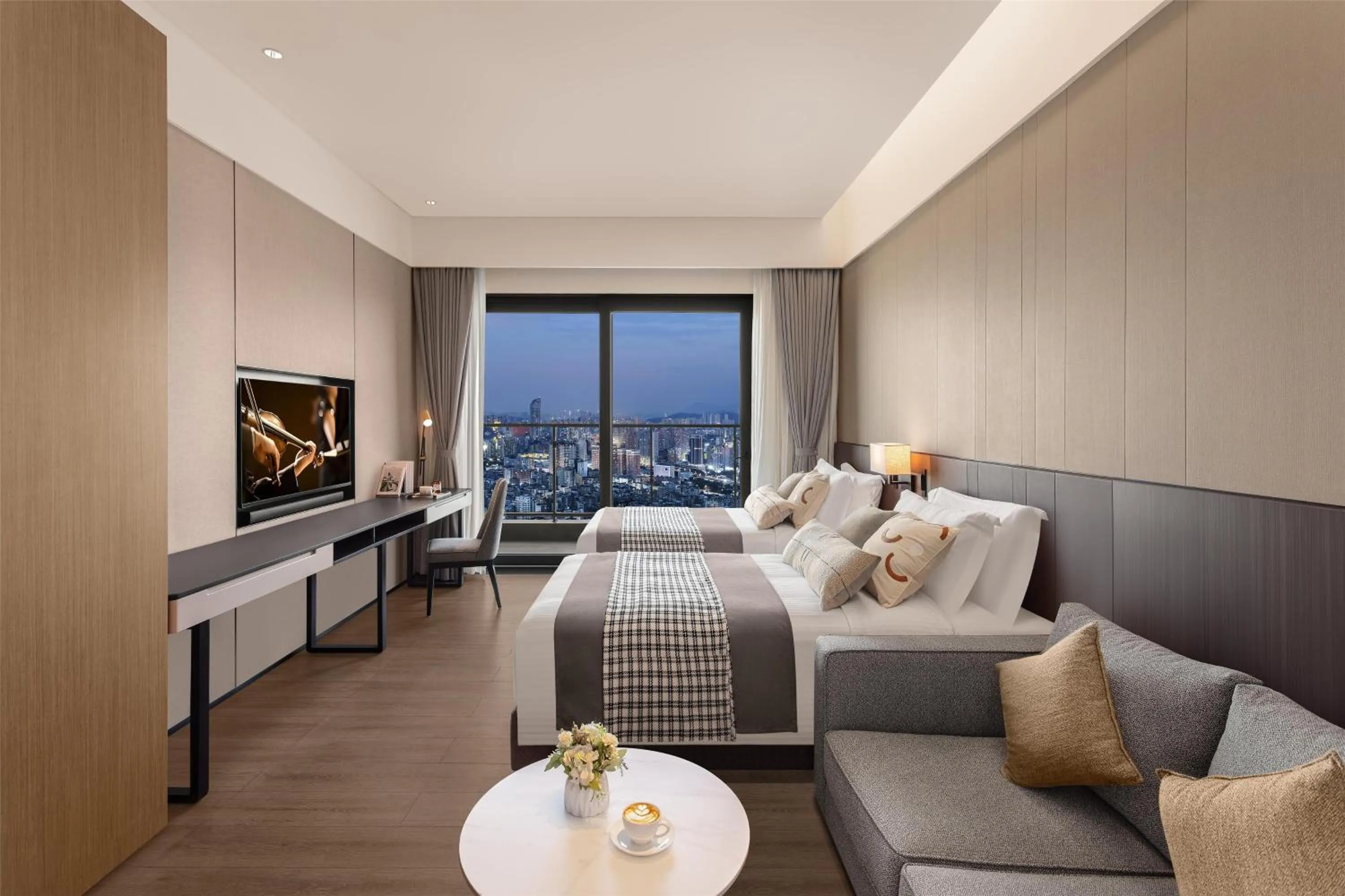 Bedroom in Ascott Fengyishan Shenzhen